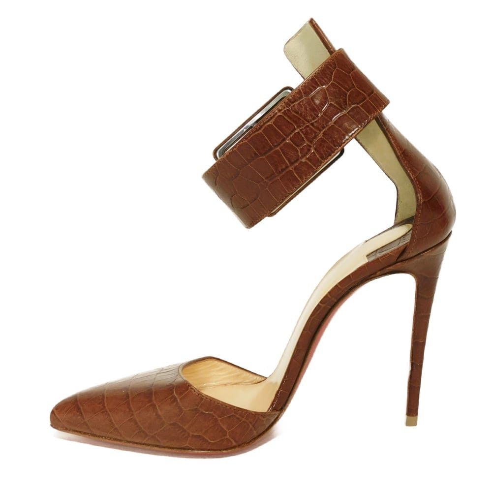 Christian Louboutin Christian Louboutin Christian Louboutin Haller 100mm Calfskin Pumps Leather Shoes 3170393 DUTY FREE for USA Size ONE SIZE - 6 Thumbnail