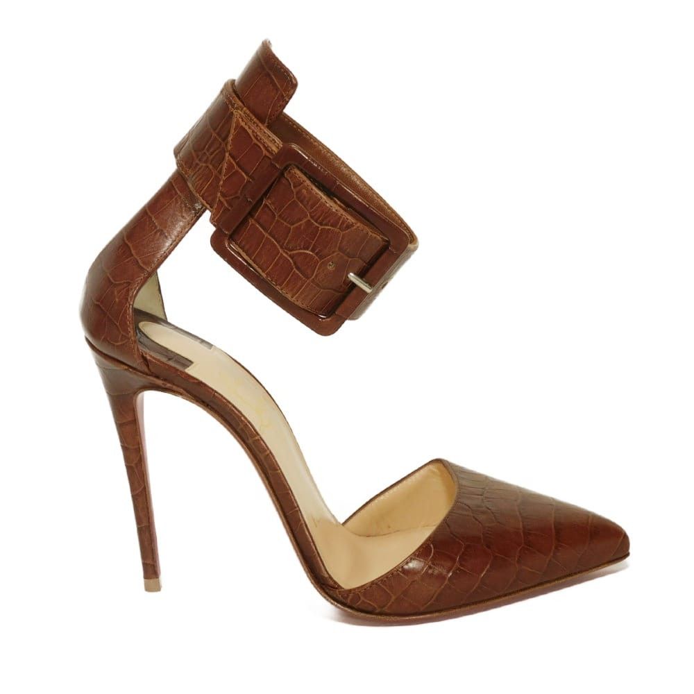 Christian Louboutin Christian Louboutin Christian Louboutin Haller 100mm Calfskin Pumps Leather Shoes 3170393 DUTY FREE for USA Size ONE SIZE - 5 Thumbnail