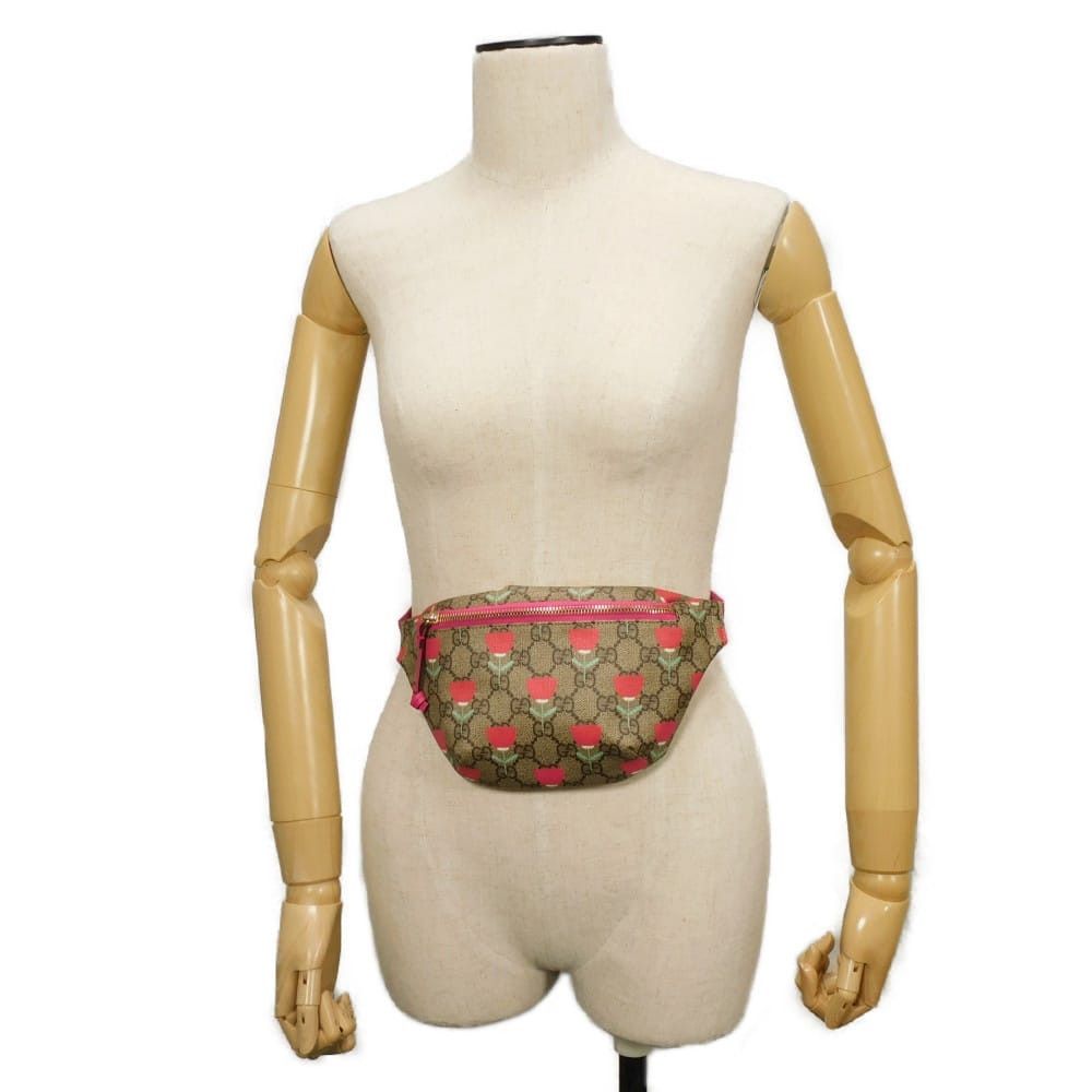 Gucci Gucci Gucci GG Supreme Waist Bag Textile Belt Bag 502095FADQR8587 DUTY FREE for USA Size ONE SIZE - 3 Thumbnail