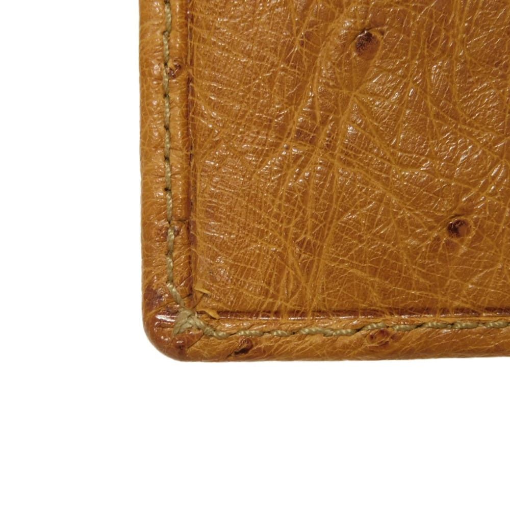 Gucci Gucci Gucci Ostrich Bifold Wallet Leather Short Wallet 0349631 DUTY FREE for USA Size ONE SIZE - 10 Thumbnail