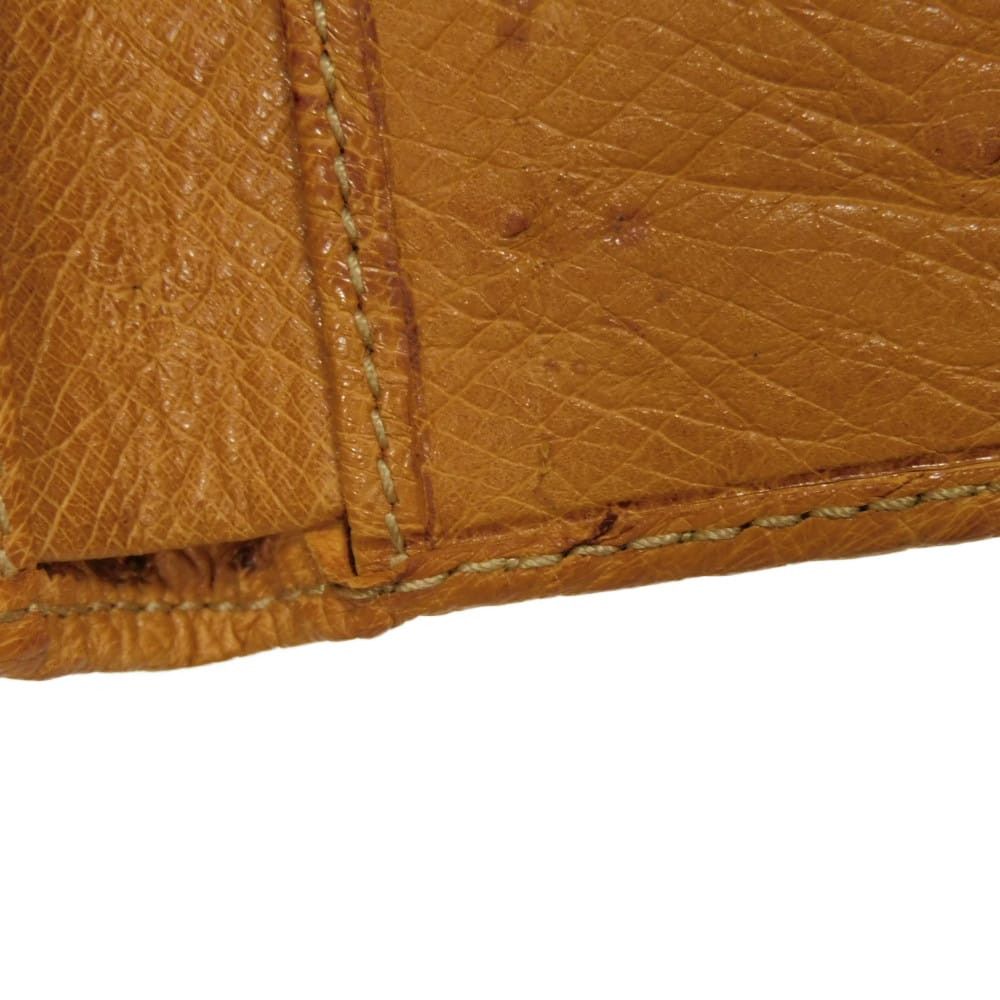 Gucci Gucci Gucci Ostrich Bifold Wallet Leather Short Wallet 0349631 DUTY FREE for USA Size ONE SIZE - 11 Thumbnail