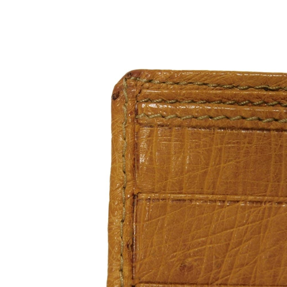 Gucci Gucci Gucci Ostrich Bifold Wallet Leather Short Wallet 0349631 DUTY FREE for USA Size ONE SIZE - 9 Thumbnail