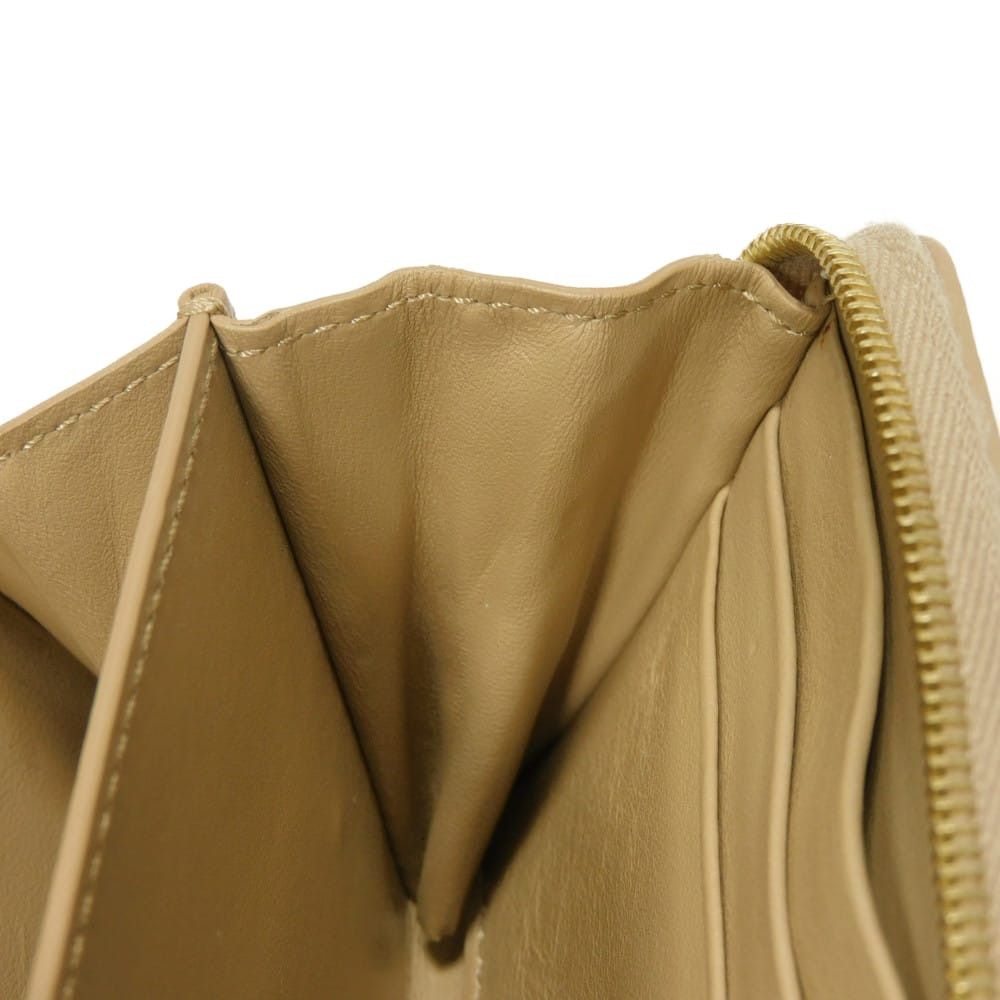 Celine Celine CELINE Laminated Compact Zip Wallet Grained Calfskin Coin Case Leather Coin Case 10B663BG5.35OR DUTY FREE for USA Size ONE SIZE - 12 Thumbnail