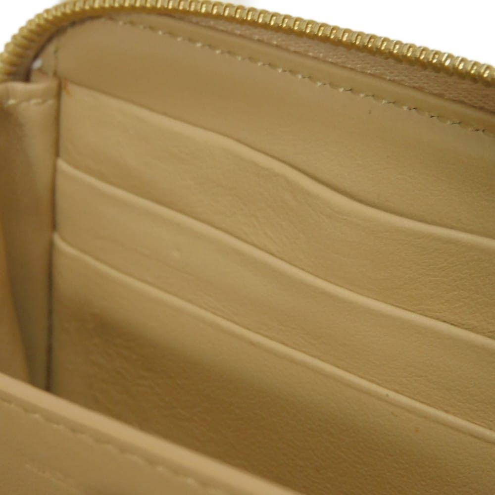 Celine Celine CELINE Laminated Compact Zip Wallet Grained Calfskin Coin Case Leather Coin Case 10B663BG5.35OR DUTY FREE for USA Size ONE SIZE - 8 Thumbnail