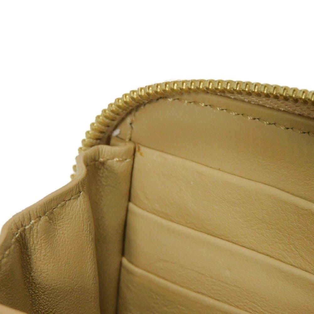 Celine Celine CELINE Laminated Compact Zip Wallet Grained Calfskin Coin Case Leather Coin Case 10B663BG5.35OR DUTY FREE for USA Size ONE SIZE - 7 Thumbnail