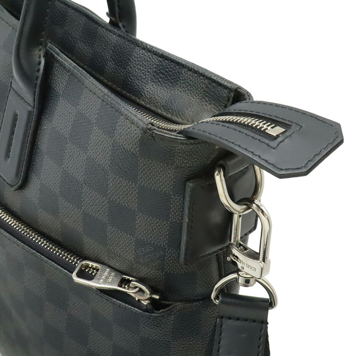 Louis Vuitton Louis Vuitton Louis Vuitton Damier Graphite 2way Briefcase Textile Business Bag N41564 DUTY FREE for USA Size ONE SIZE - 7 Thumbnail
