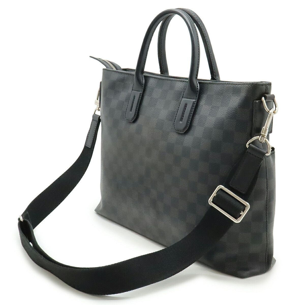 Louis Vuitton Louis Vuitton Louis Vuitton Damier Graphite 2way Briefcase Textile Business Bag N41564 DUTY FREE for USA Size ONE SIZE - 2 Thumbnail