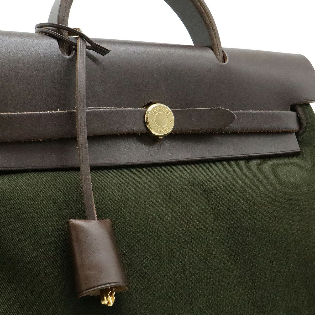 Hermes Hermes Hermes Herbag PM Canvas Leather Backpack Leather Backpack G DUTY FREE for USA Size ONE SIZE - 8 Thumbnail