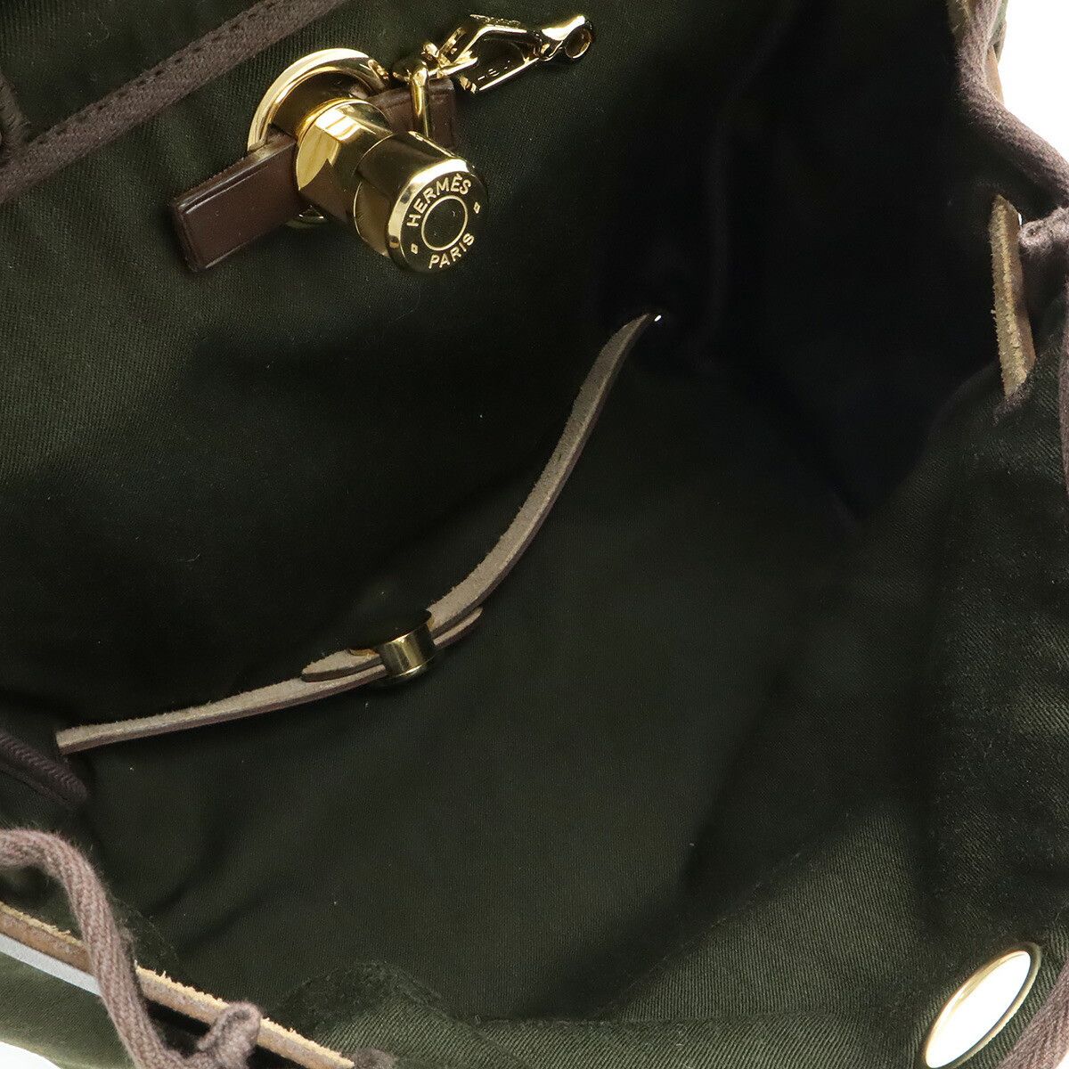 Hermes Hermes Hermes Herbag PM Canvas Leather Backpack Leather Backpack G DUTY FREE for USA Size ONE SIZE - 6 Thumbnail