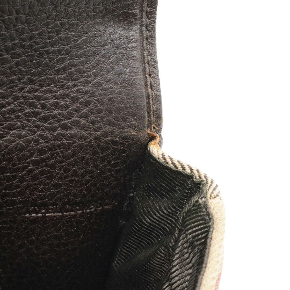 Burberry Burberry Burberry House Check Canvas Leather Shoulder Bag Leather Shoulder Bag DUTY FREE for USA Size ONE SIZE - 8 Thumbnail