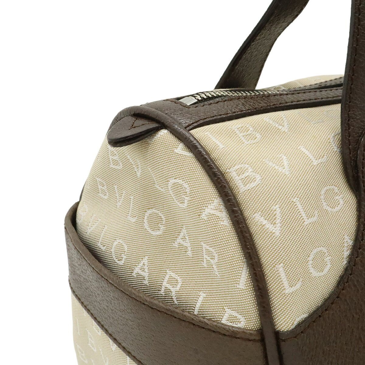 Bvlgari Bvlgari Bvlgari Logo Mania Canvas Leather Tote Bag Textile Tote Bag DUTY FREE for USA Size ONE SIZE - 7 Thumbnail