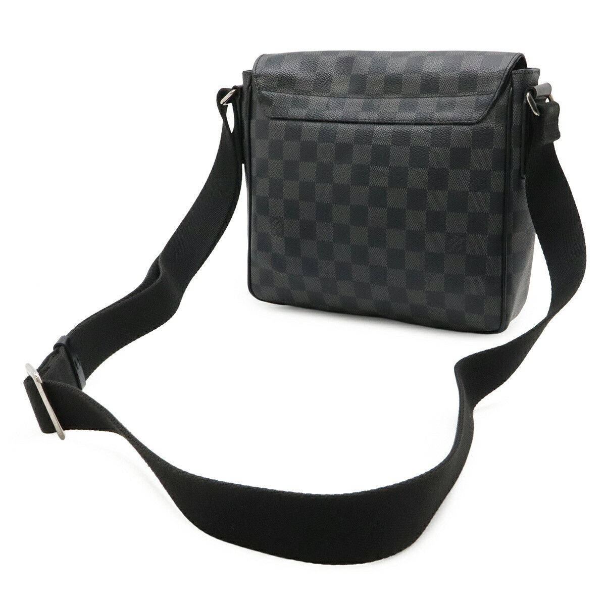 Louis Vuitton Louis Vuitton Louis Vuitton District PM Damier Graphite Shoulder Bag Textile Crossbody Bag N41260 DUTY FREE for USA Size ONE SIZE - 2 Thumbnail