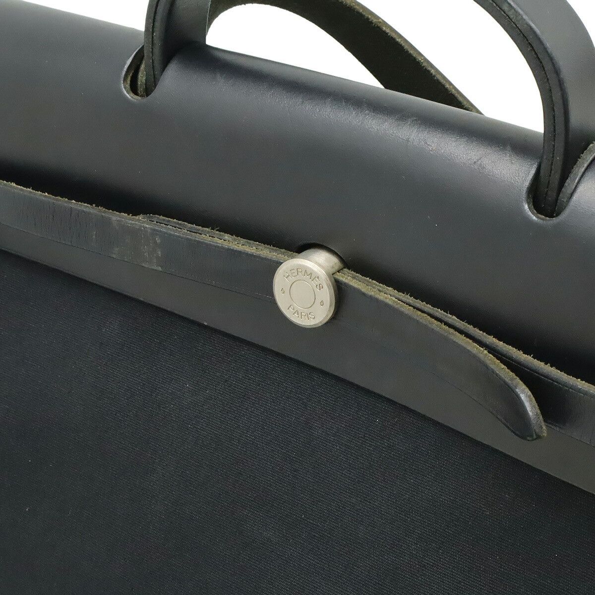 Hermes Hermes Hermes Herbag MM Canvas Leather Handbag Leather Shoulder Bag C DUTY FREE for USA Size ONE SIZE - 7 Thumbnail