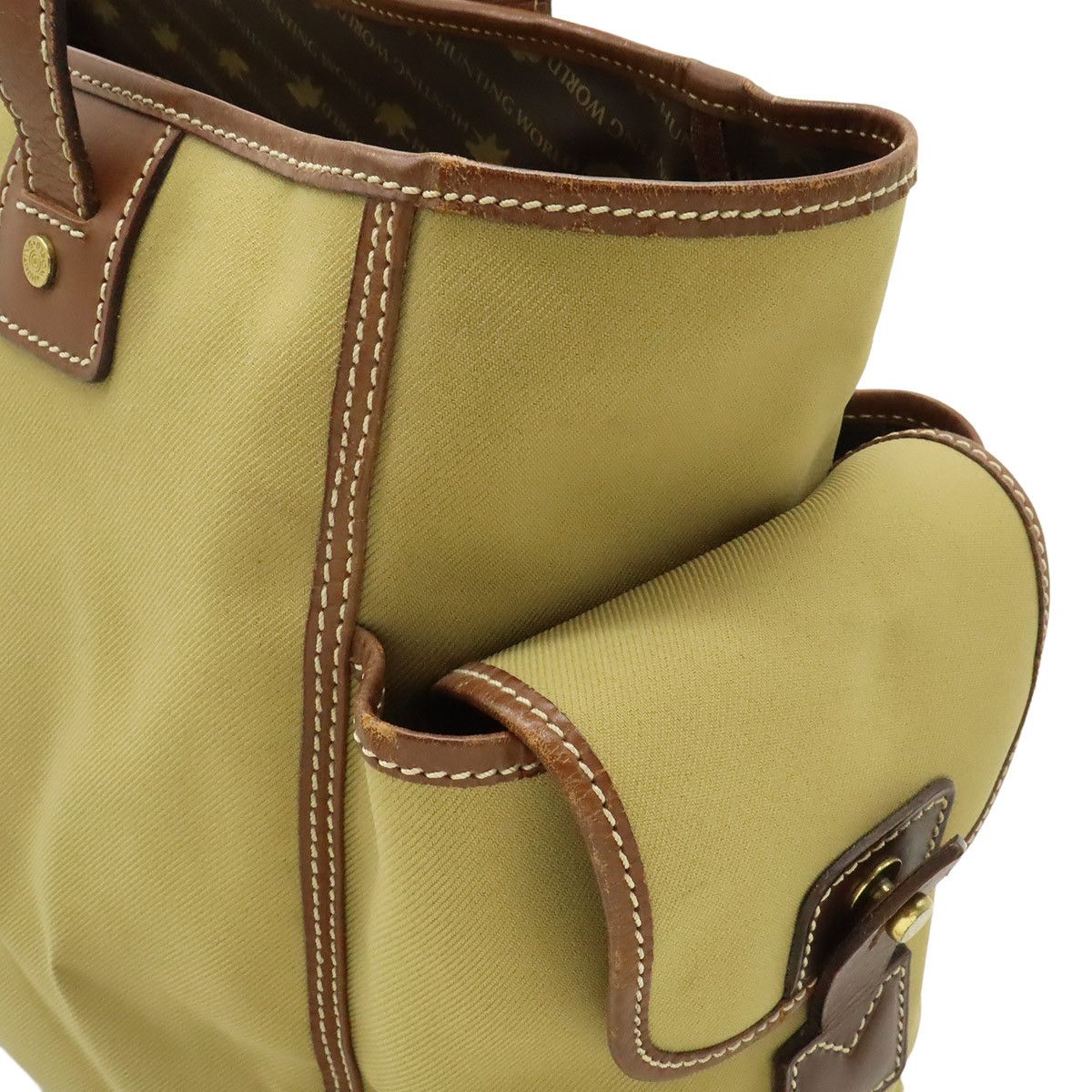 Other Other Hunting World Canvas Leather 2way Bag Textile Travel Bag DUTY FREE for USA Size ONE SIZE - 7 Thumbnail