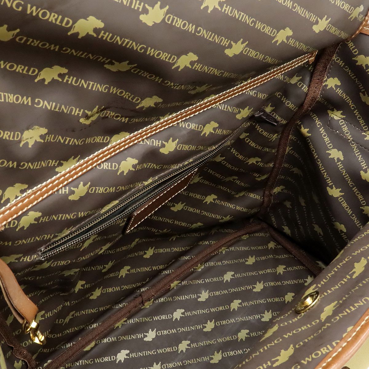 Other Other Hunting World Canvas Leather 2way Bag Textile Travel Bag DUTY FREE for USA Size ONE SIZE - 5 Thumbnail