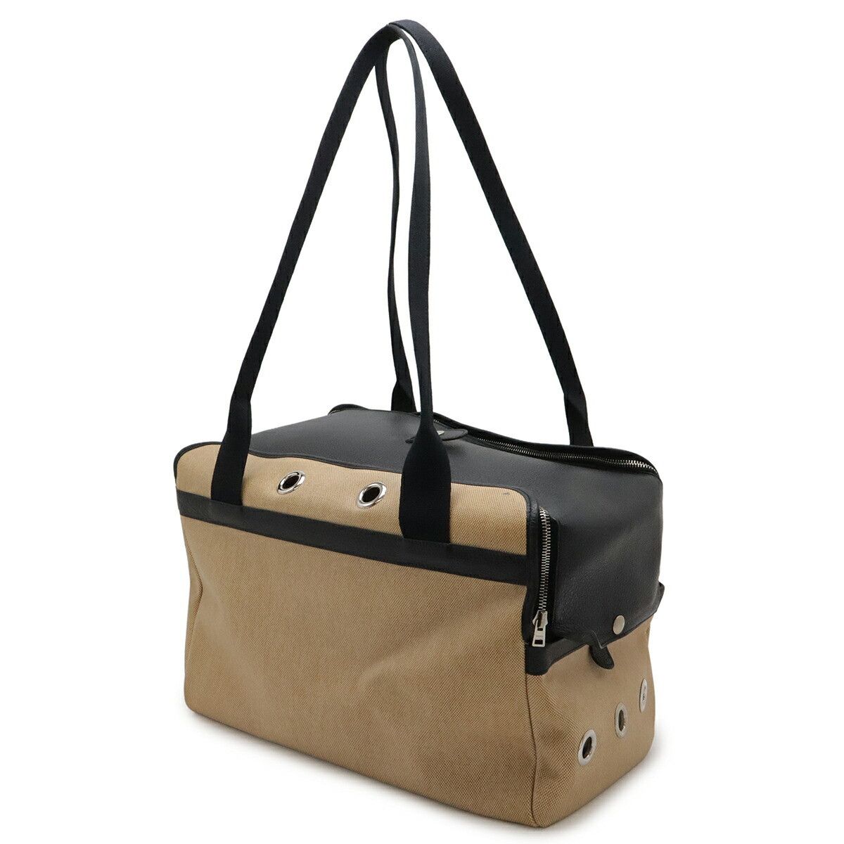 Hermes Hermes Hermes Sac de Transport Pour Chien Toile H Leather Pet Carrier Leather Pet Bag DUTY FREE for USA Size ONE SIZE - 2 Thumbnail