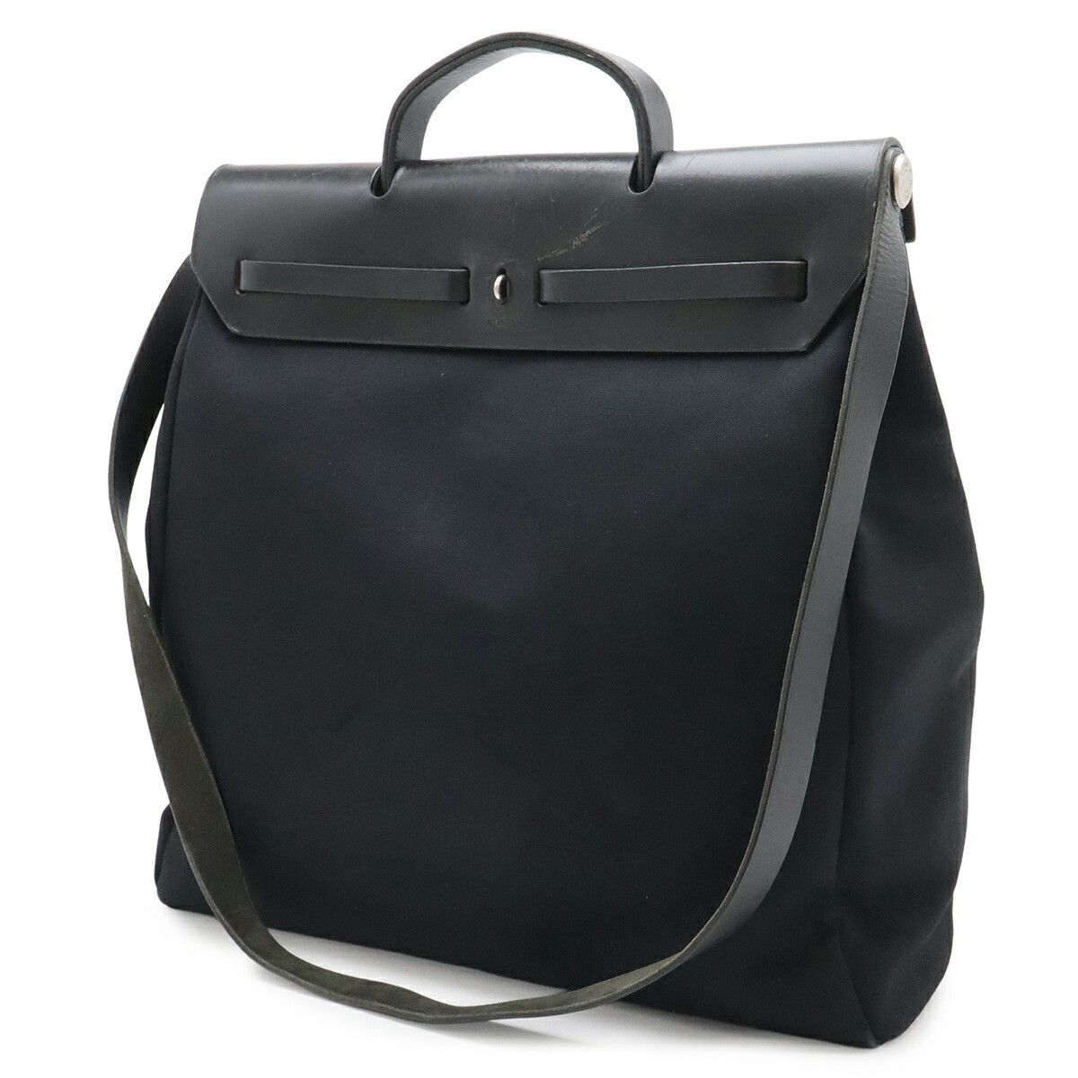 Hermes Hermes Hermes Herbag MM Canvas Leather 2way Bag Textile Shoulder Bag C DUTY FREE for USA Size ONE SIZE - 2 Thumbnail