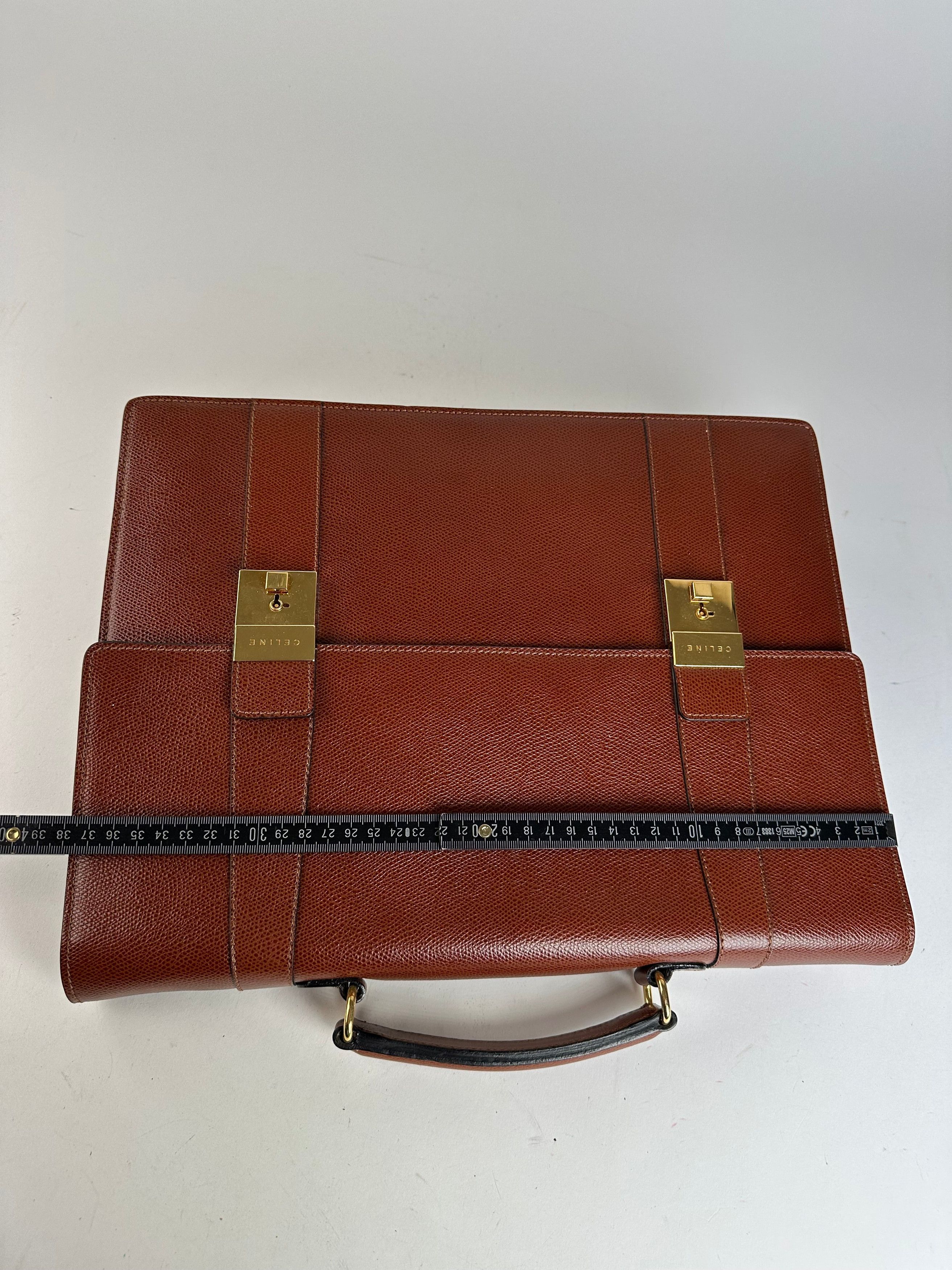 Celine Vintage Smooth Briefcase Brown Size ONE SIZE - 11 Thumbnail