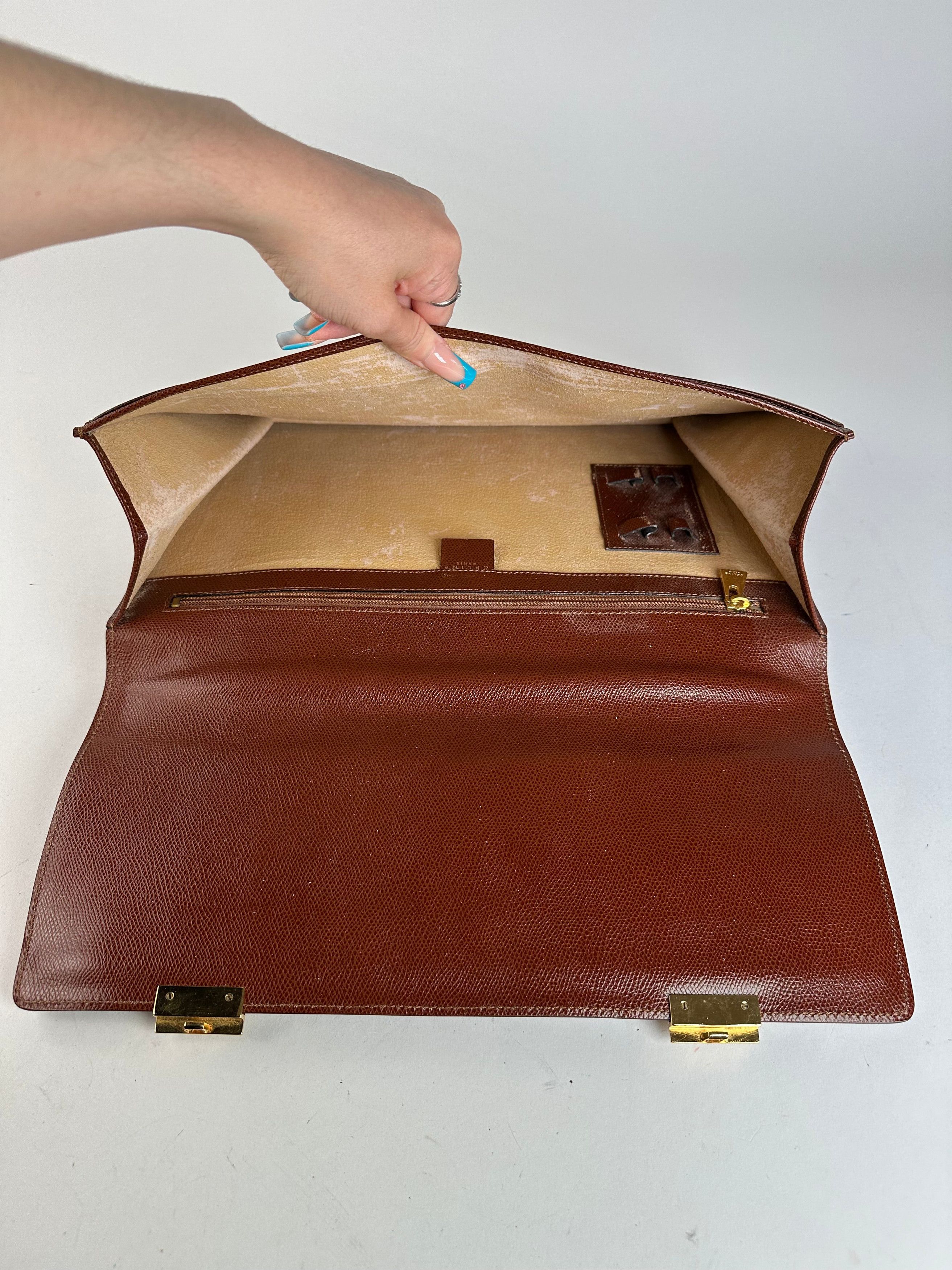 Celine Vintage Smooth Briefcase Brown Size ONE SIZE - 3 Thumbnail