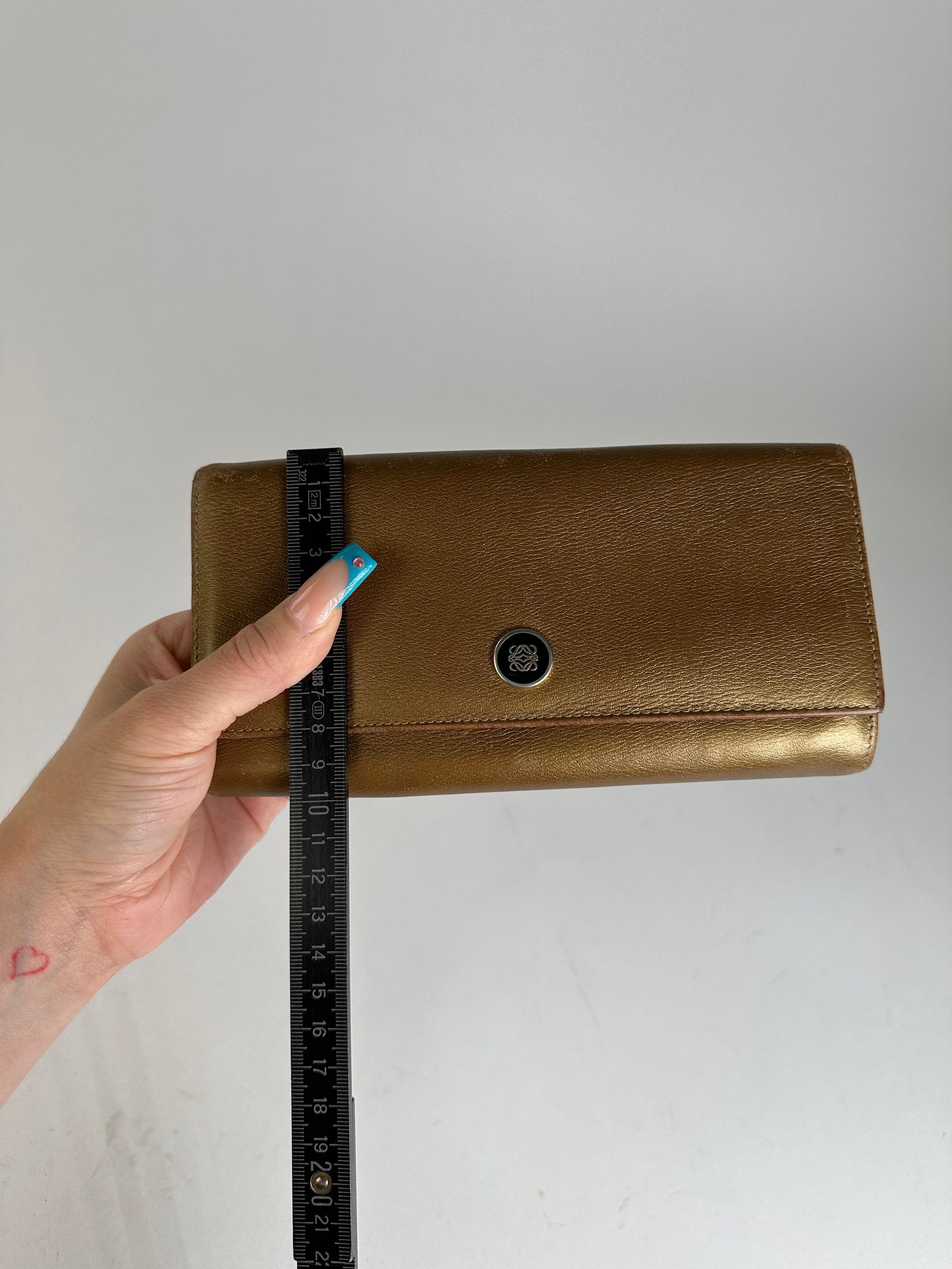 Loewe Vintage Smooth Wallet Gold Size ONE SIZE - 7 Thumbnail