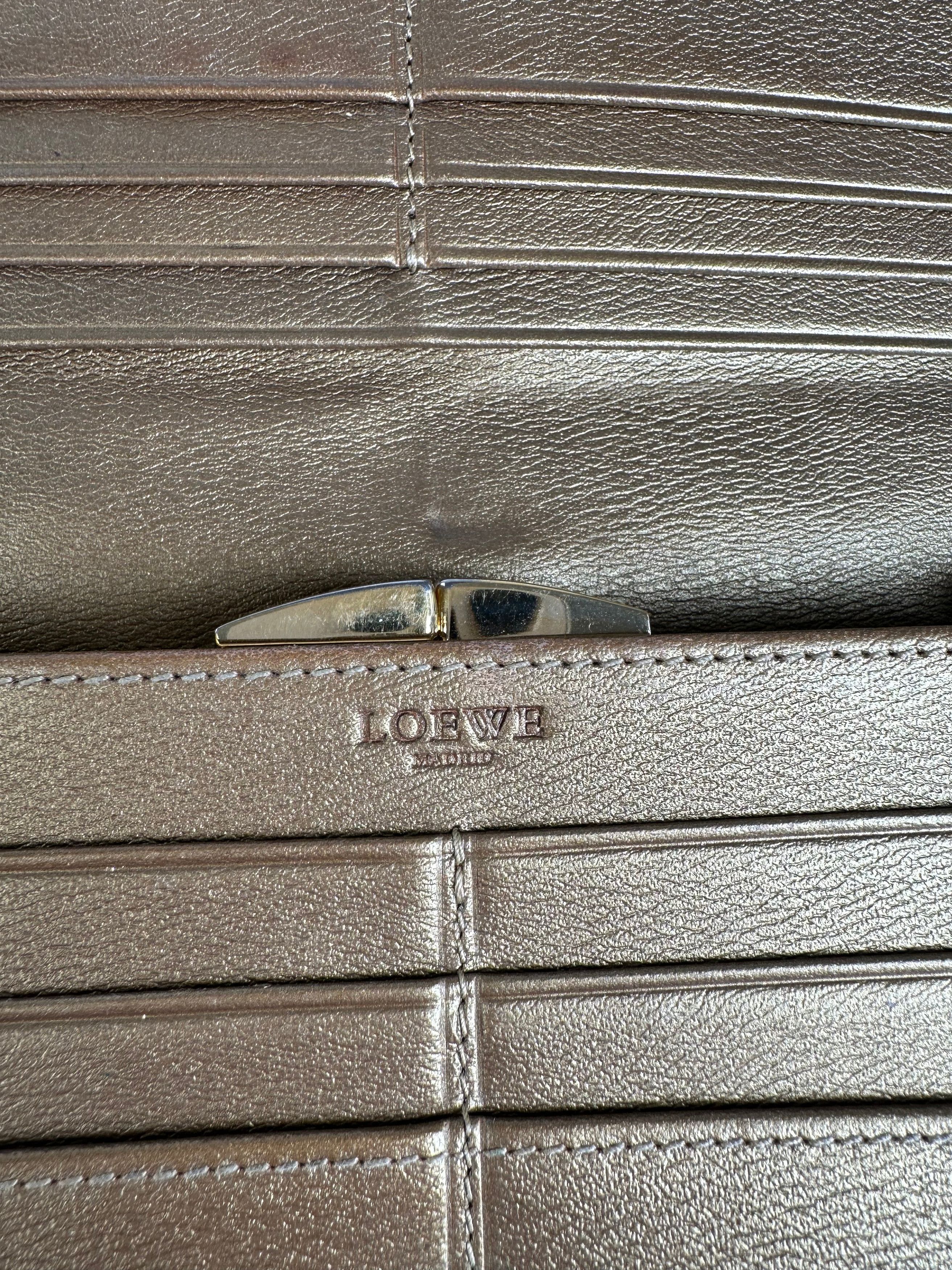 Loewe Vintage Smooth Wallet Gold Size ONE SIZE - 5 Thumbnail