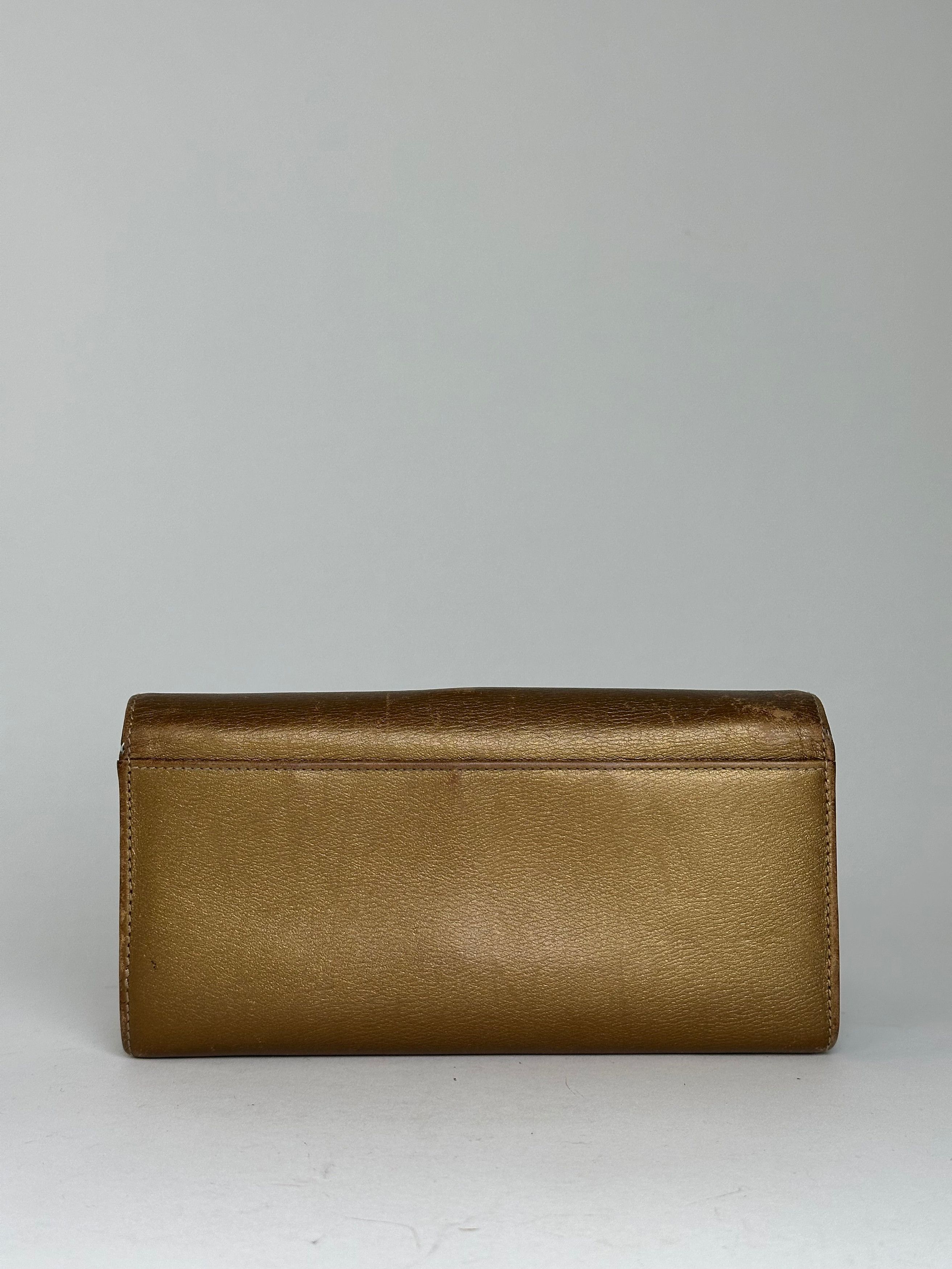 Loewe Vintage Smooth Wallet Gold Size ONE SIZE - 2 Thumbnail