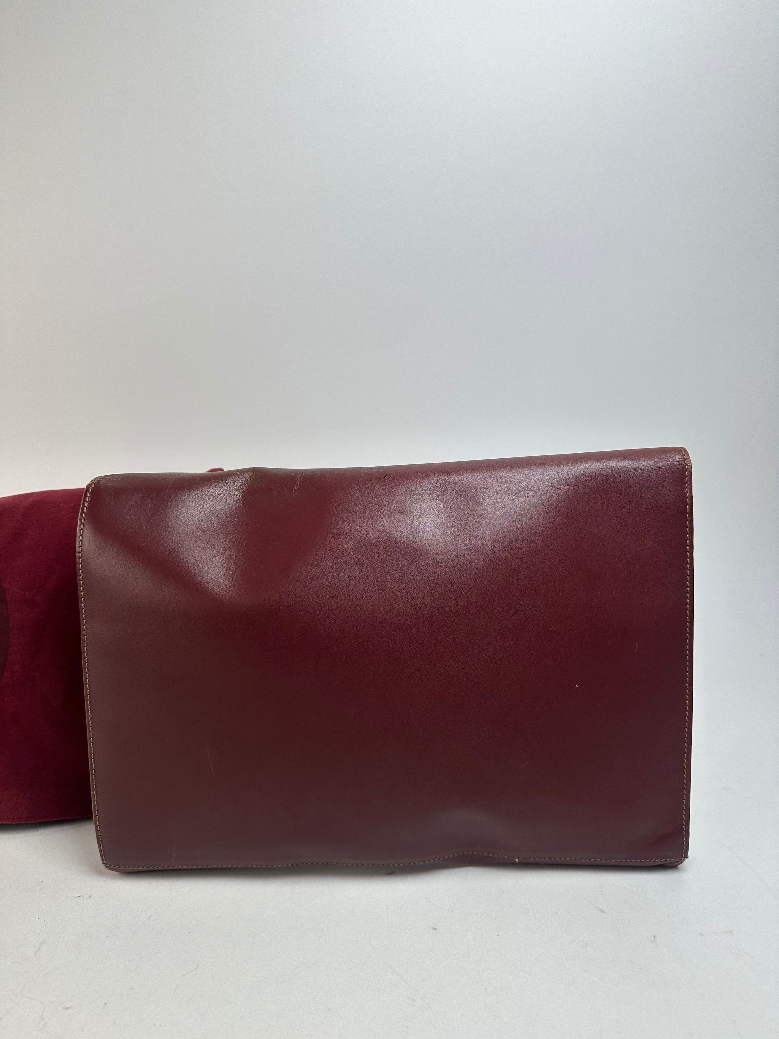 Cartier Vintage Burgundy Leather Clutch Size ONE SIZE - 7 Thumbnail
