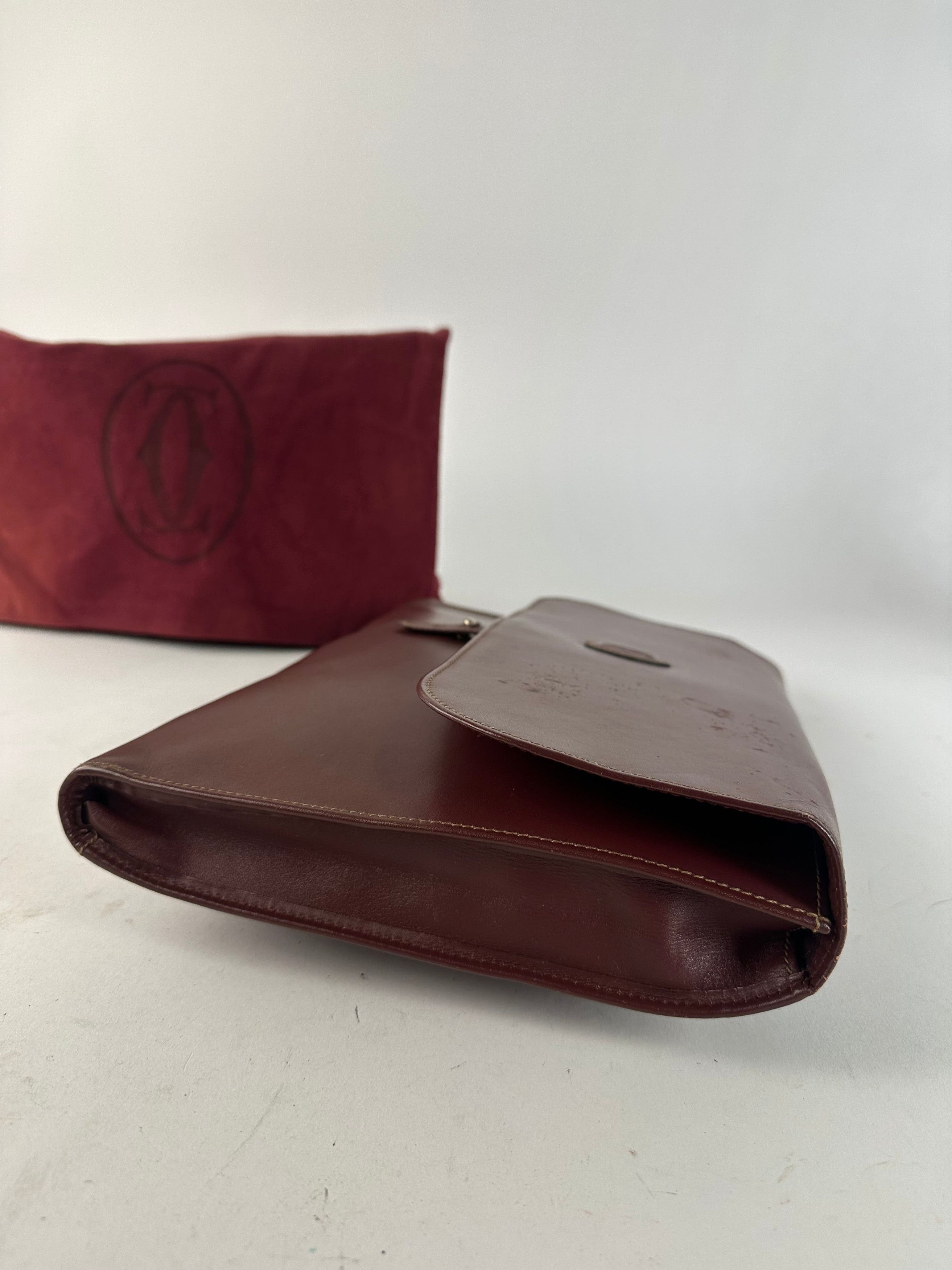 Cartier Vintage Burgundy Leather Clutch Size ONE SIZE - 11 Thumbnail