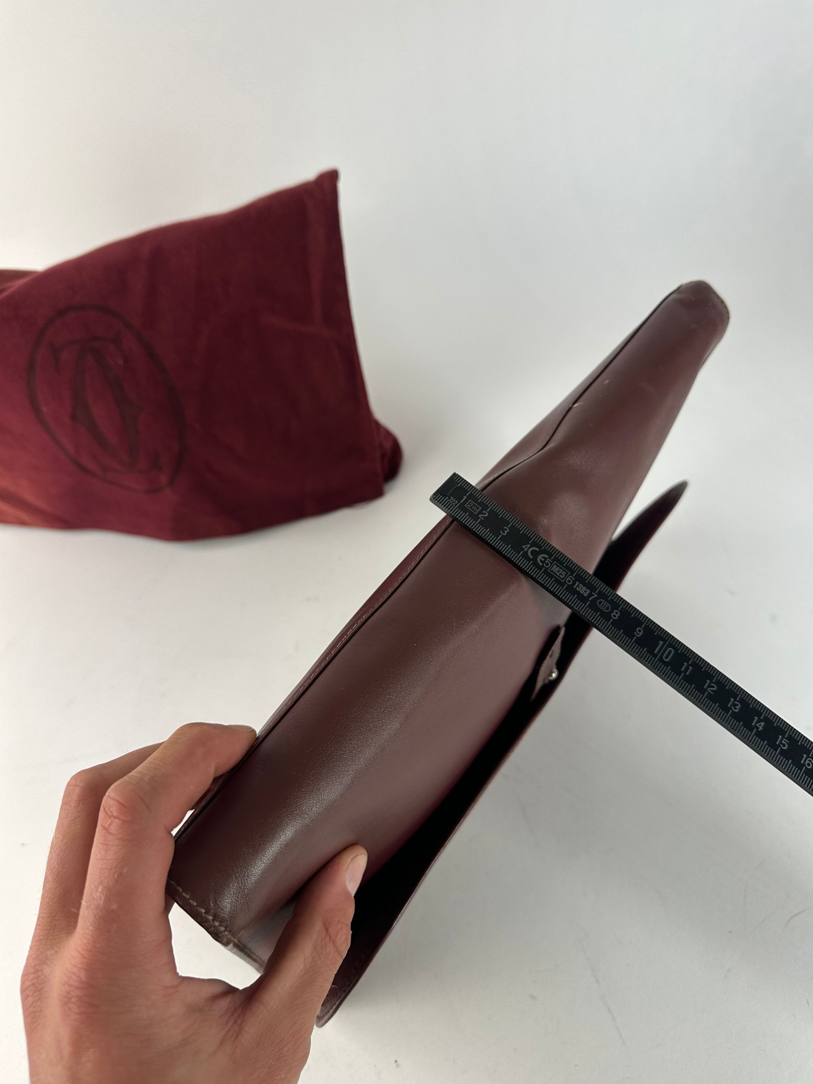 Cartier Vintage Burgundy Leather Clutch Size ONE SIZE - 10 Thumbnail