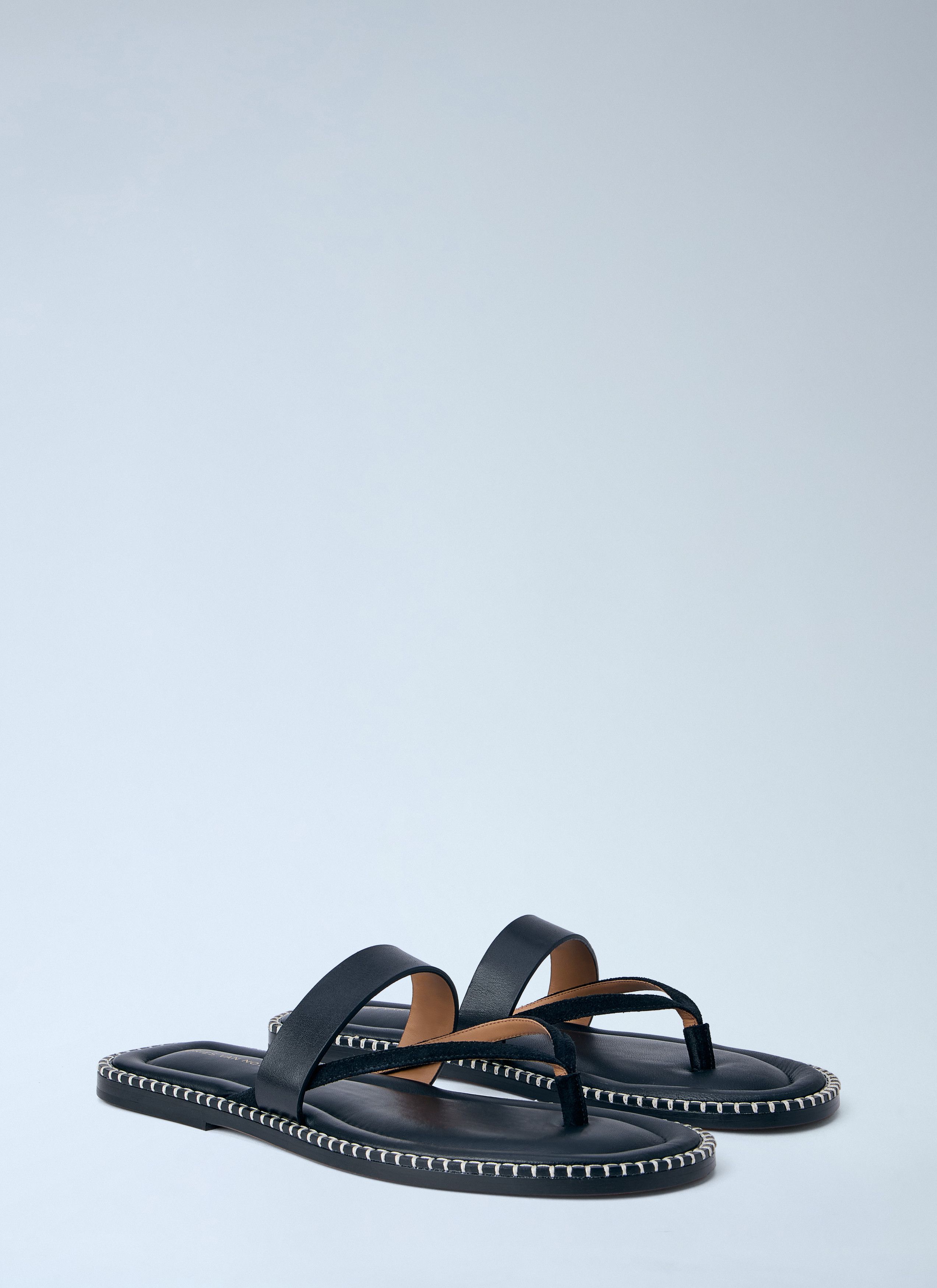 Dries Van Noten Leather Thong Sandals Size US 10 / EU 43 - 2 Thumbnail