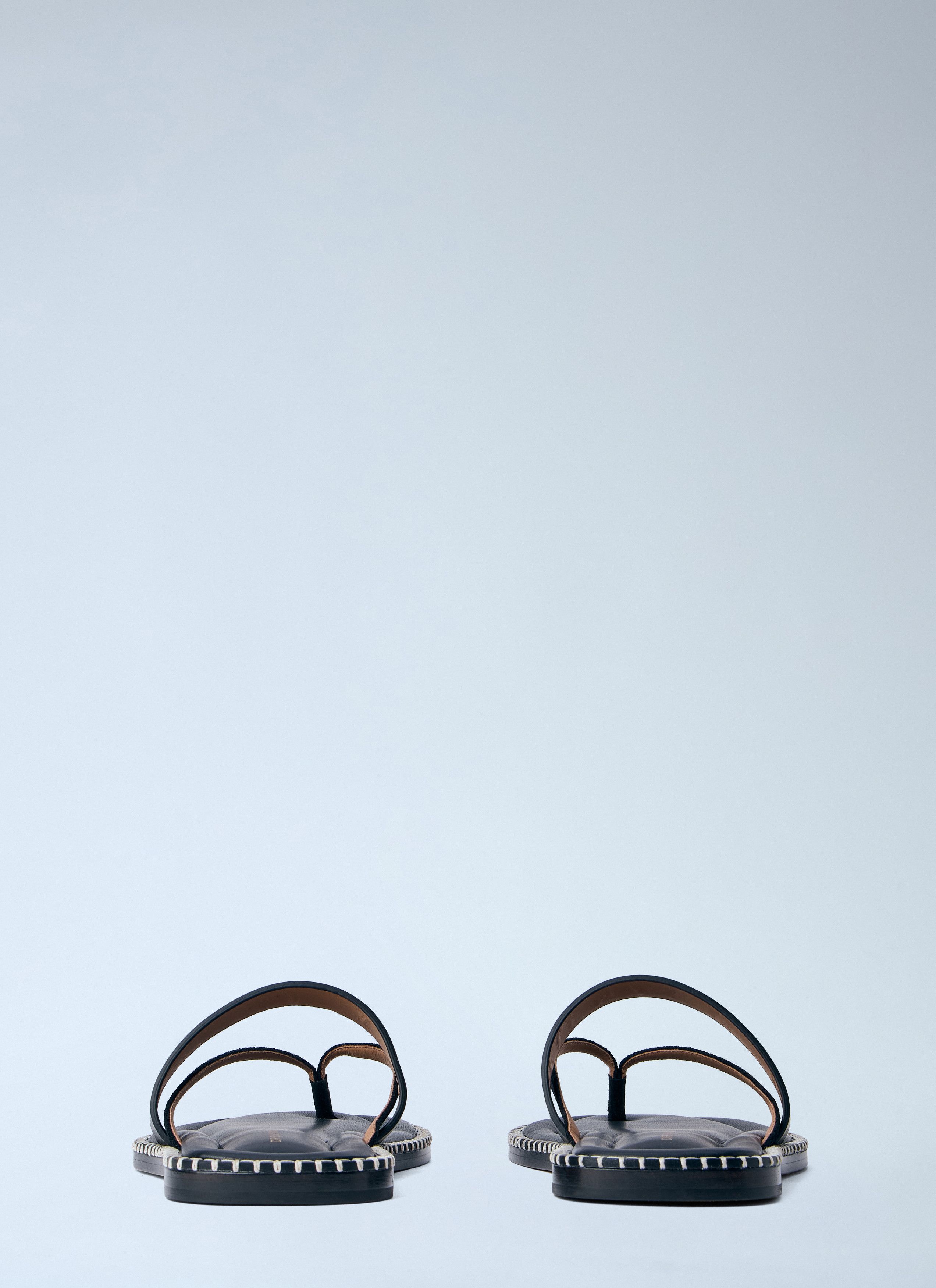 Dries Van Noten Leather Thong Sandals Size US 10 / EU 43 - 5 Thumbnail