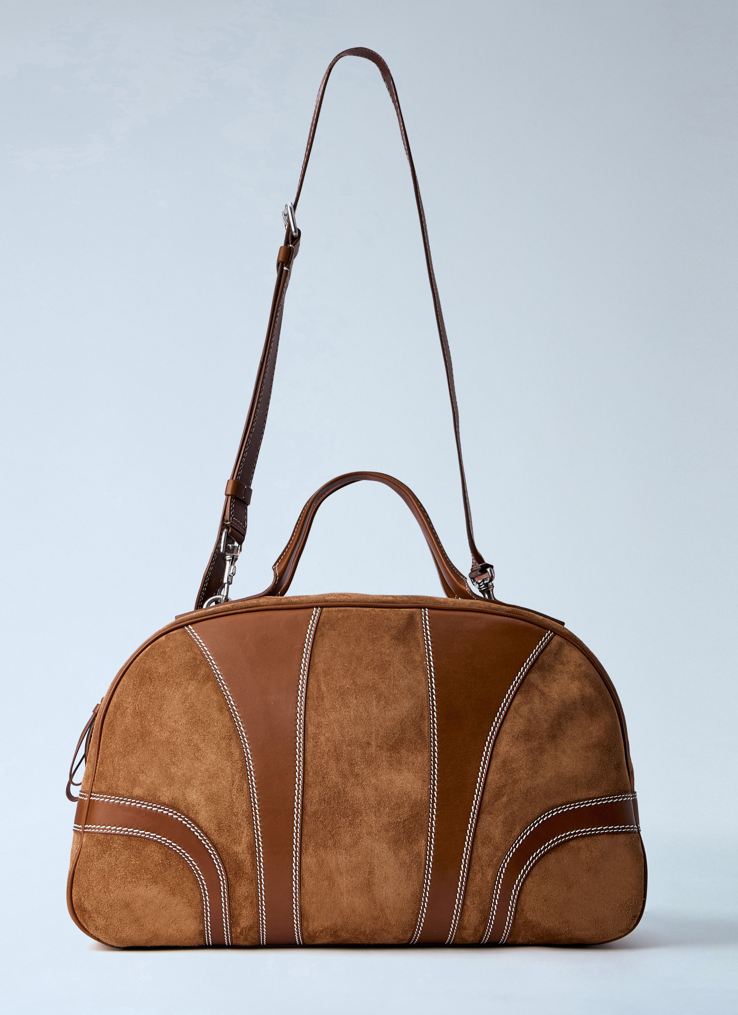 Dries Van Noten Leather-Trimmed Suede Duffel Bag Size ONE SIZE - 3 Thumbnail
