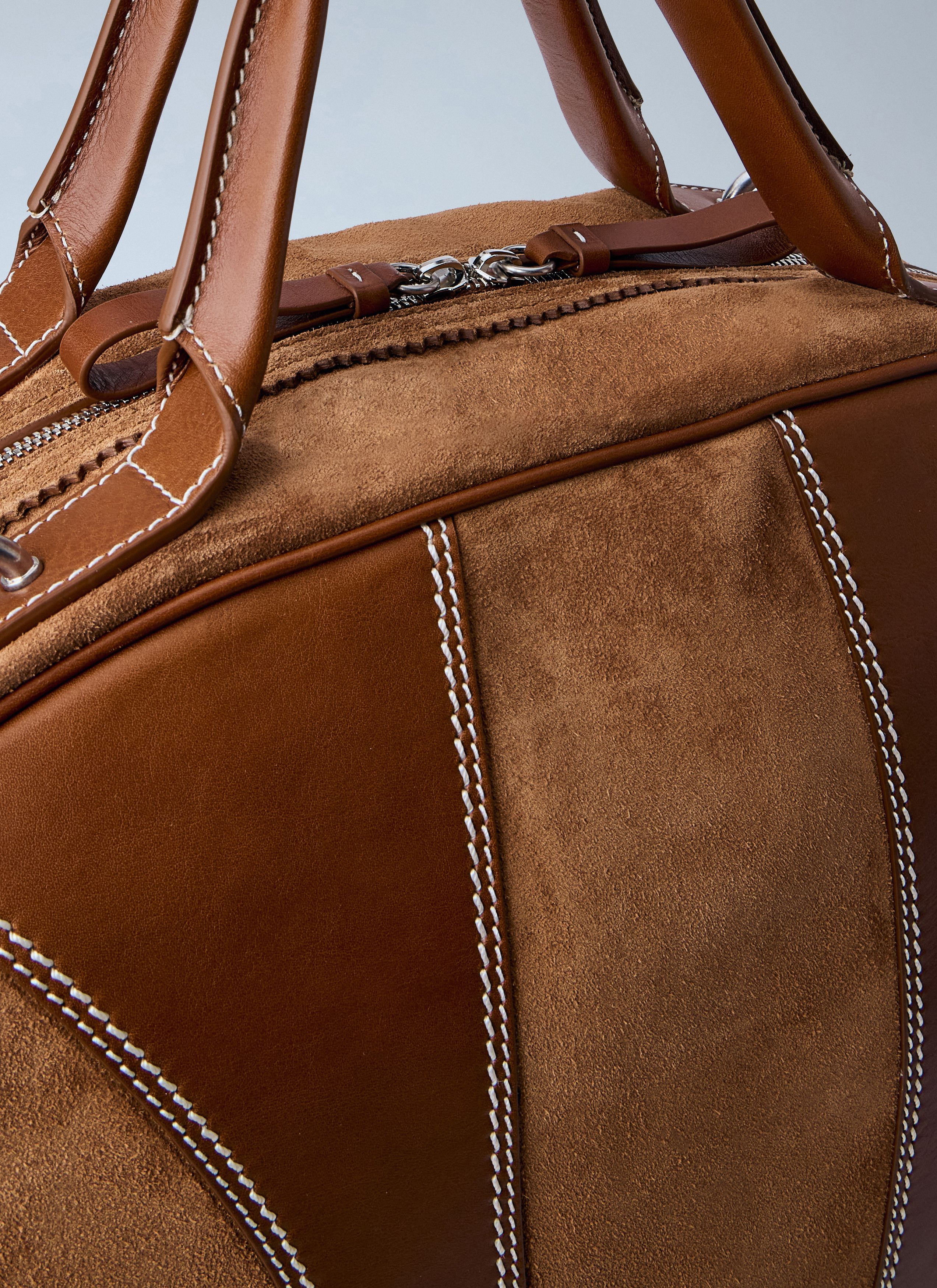 Dries Van Noten Leather-Trimmed Suede Duffel Bag Size ONE SIZE - 4 Thumbnail