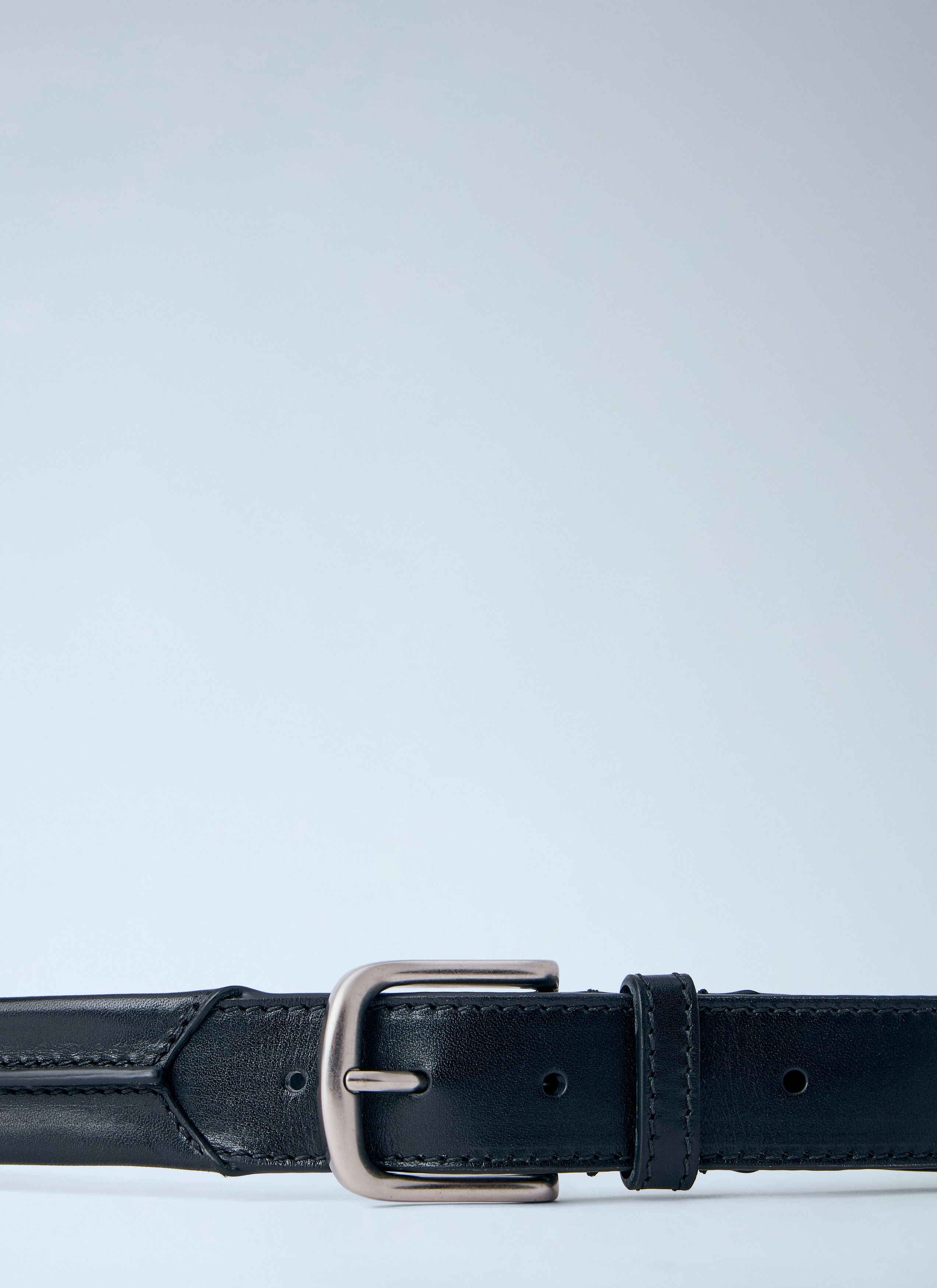 Dries Van Noten Embossead Seam Leather Belt Size ONE SIZE - 2 Thumbnail