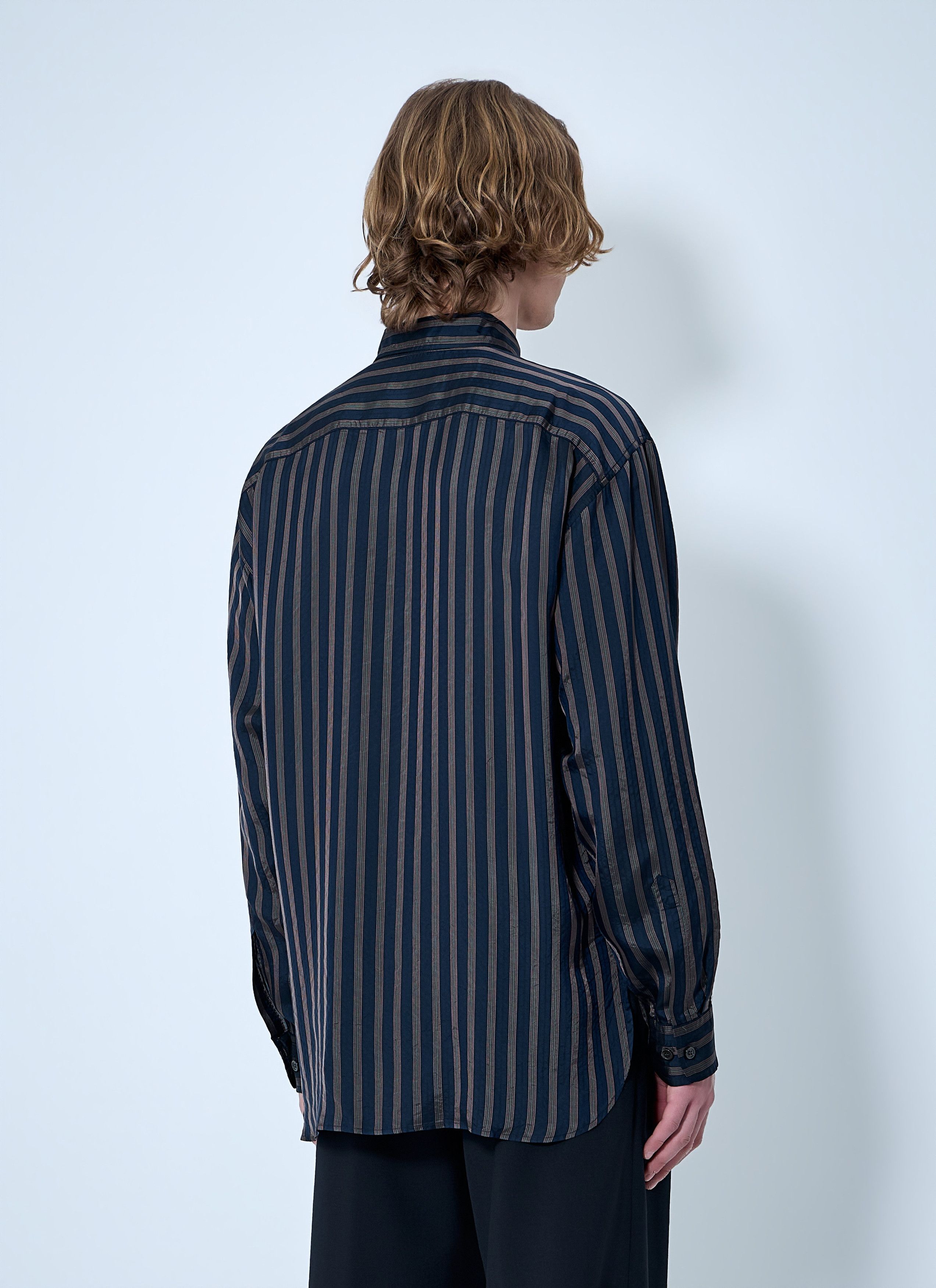 Dries Van Noten Striped Button-Down Shirt Size US L / EU 52-54 / 3 - 4 Thumbnail