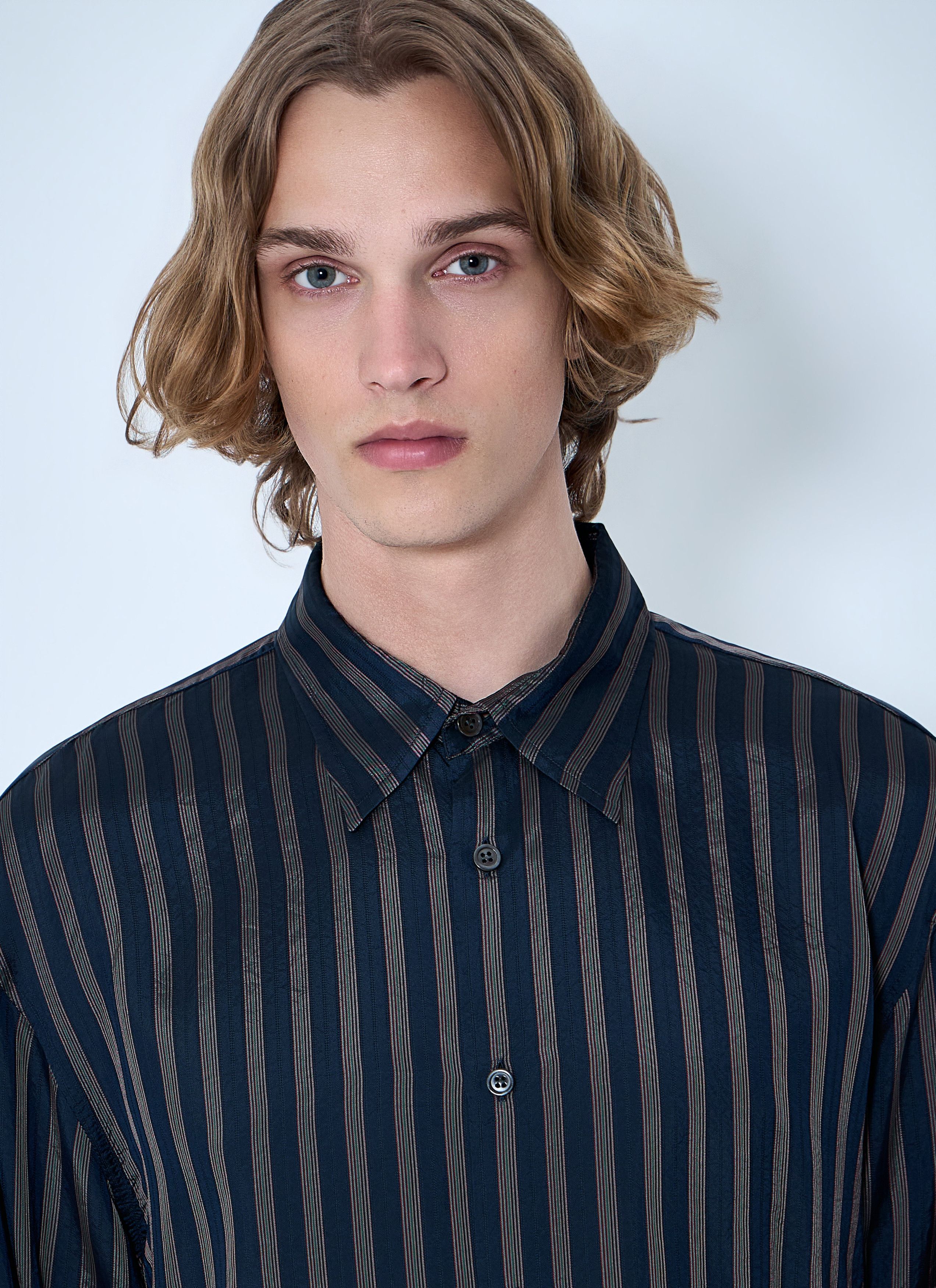 Dries Van Noten Striped Button-Down Shirt Size US L / EU 52-54 / 3 - 5 Thumbnail