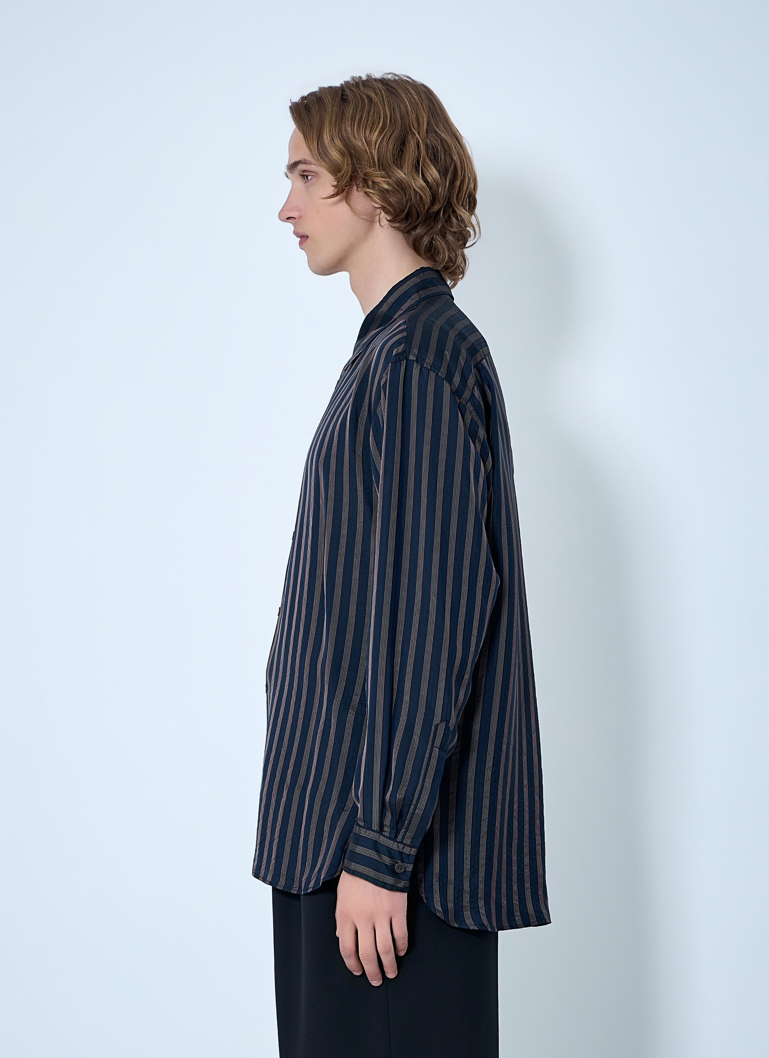 Dries Van Noten Striped Button-Down Shirt Size US L / EU 52-54 / 3 - 3 Thumbnail