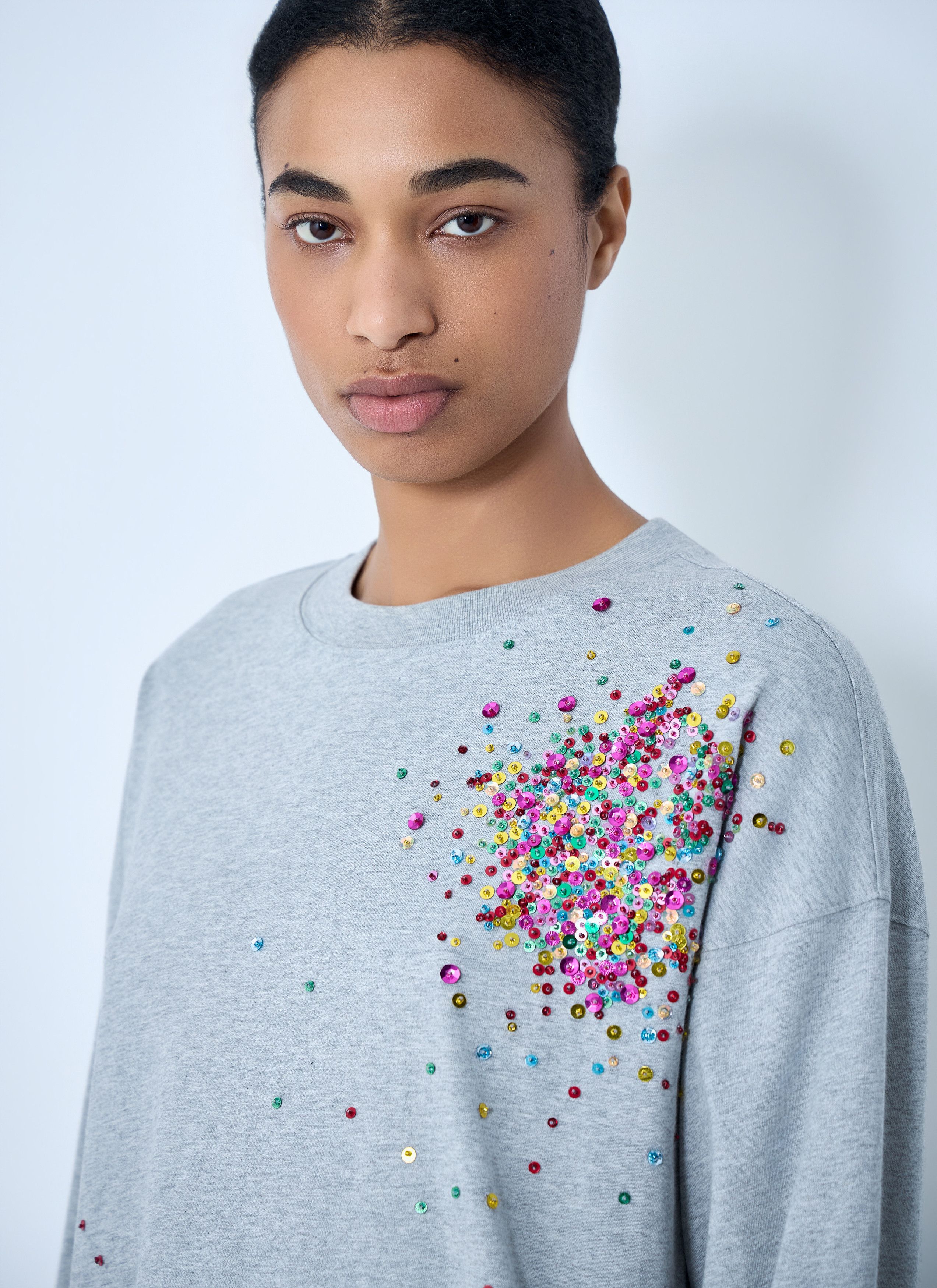 Dries Van Noten Embellished Cotton Jersey Top Size M / US 6-8 / IT 42-44 - 5 Thumbnail