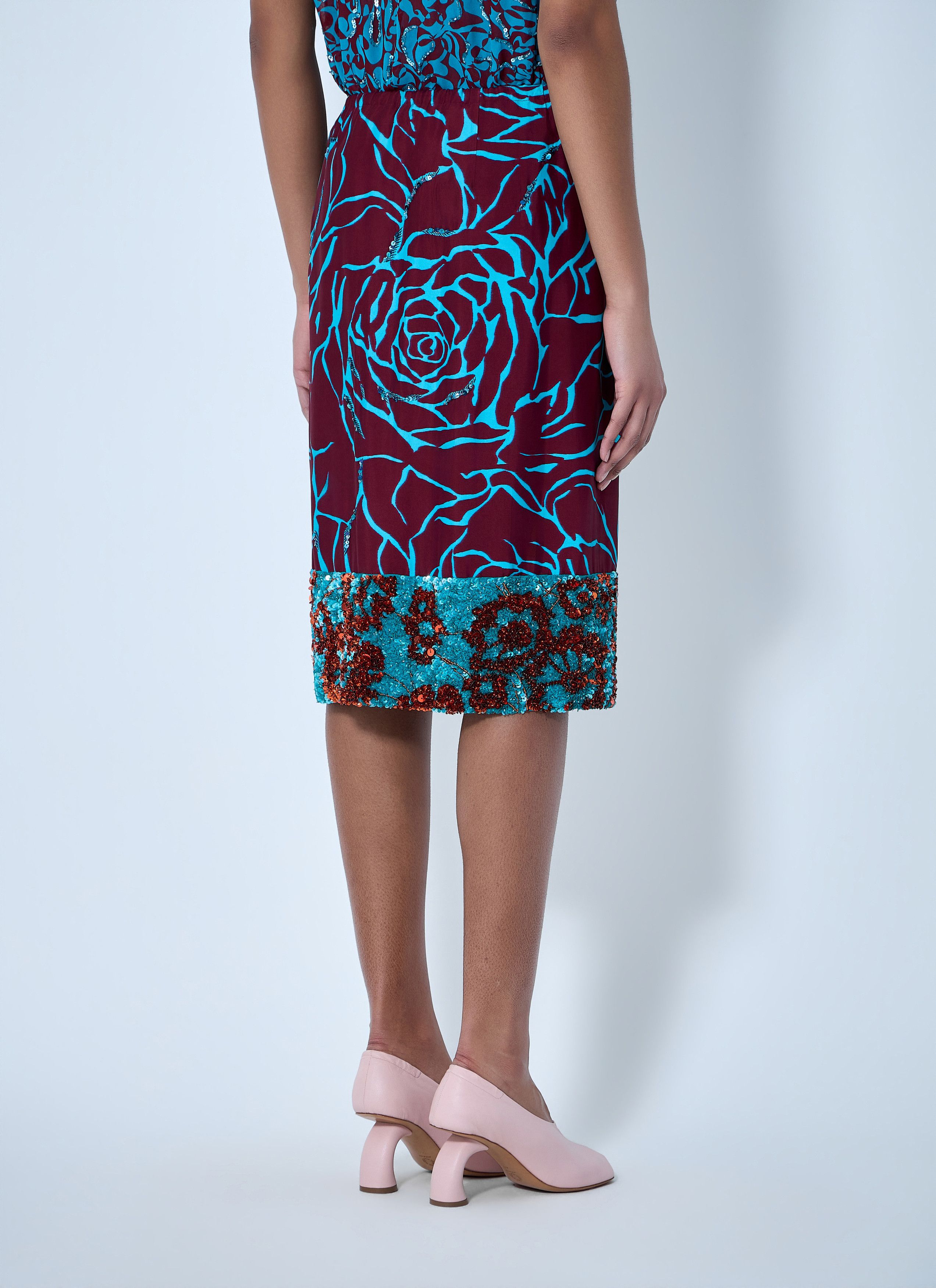Dries Van Noten Embroidered Midi Skirt Size 27" / US 4 / IT 40 - 4 Thumbnail