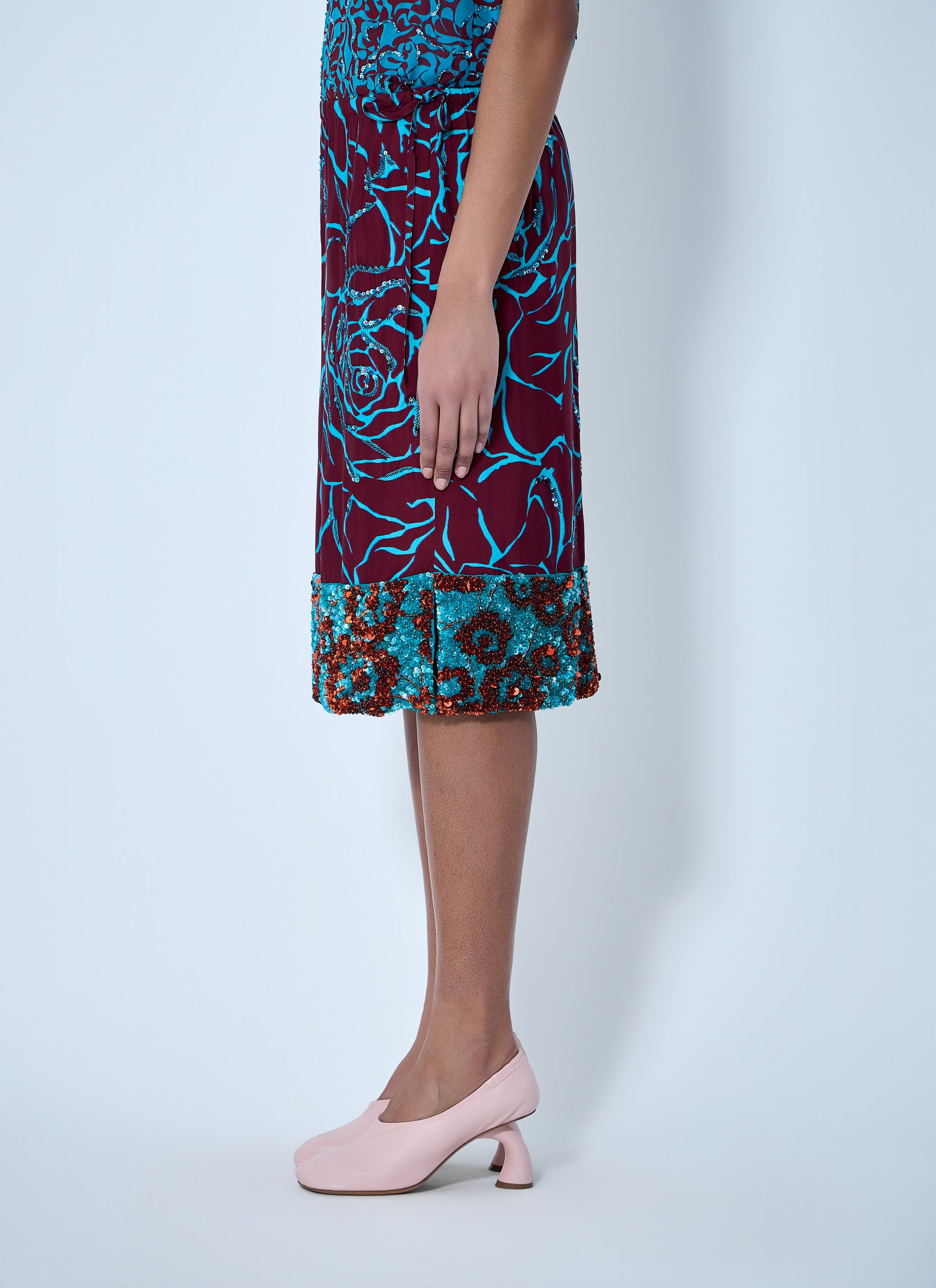 Dries Van Noten Embroidered Midi Skirt Size 27" / US 4 / IT 40 - 3 Thumbnail