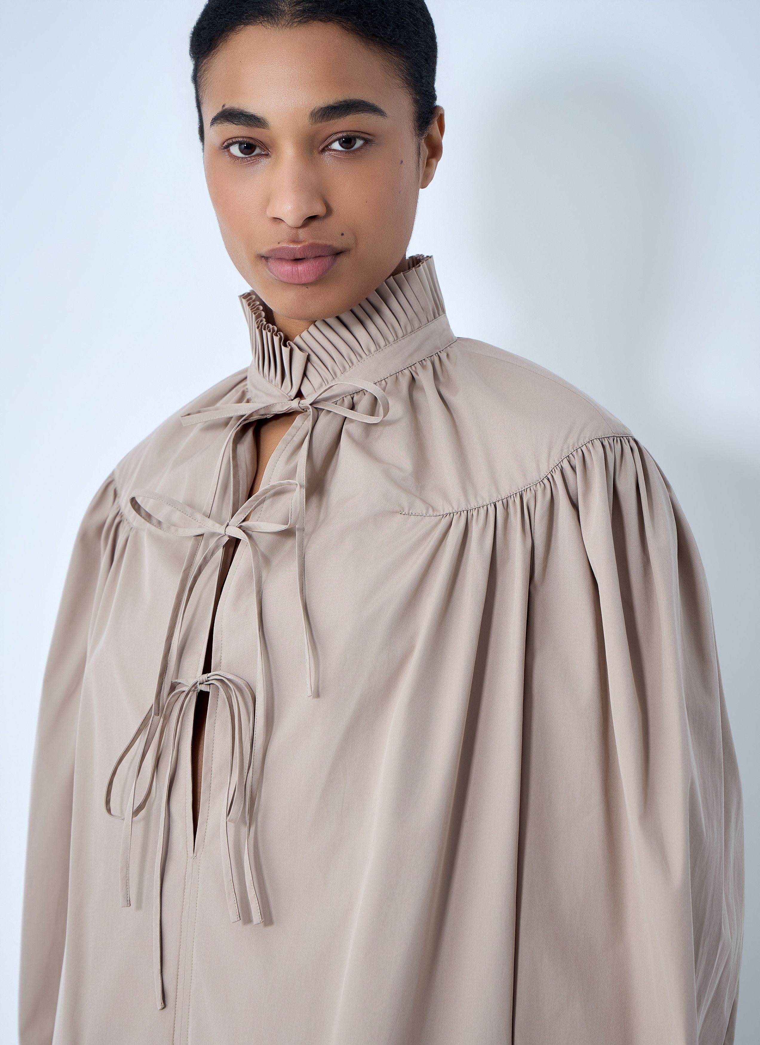 Dries Van Noten Gathered Neck Blouse Size M / US 6-8 / IT 42-44 - 5 Thumbnail