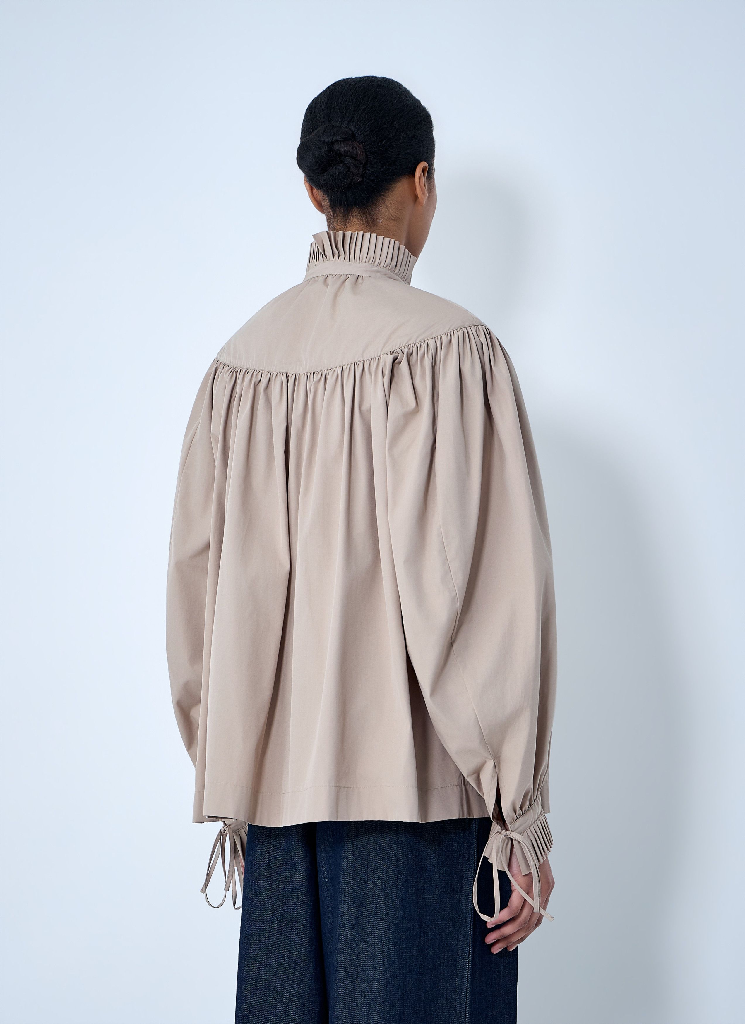 Dries Van Noten Gathered Neck Blouse Size S / US 4 / IT 40 - 4 Thumbnail