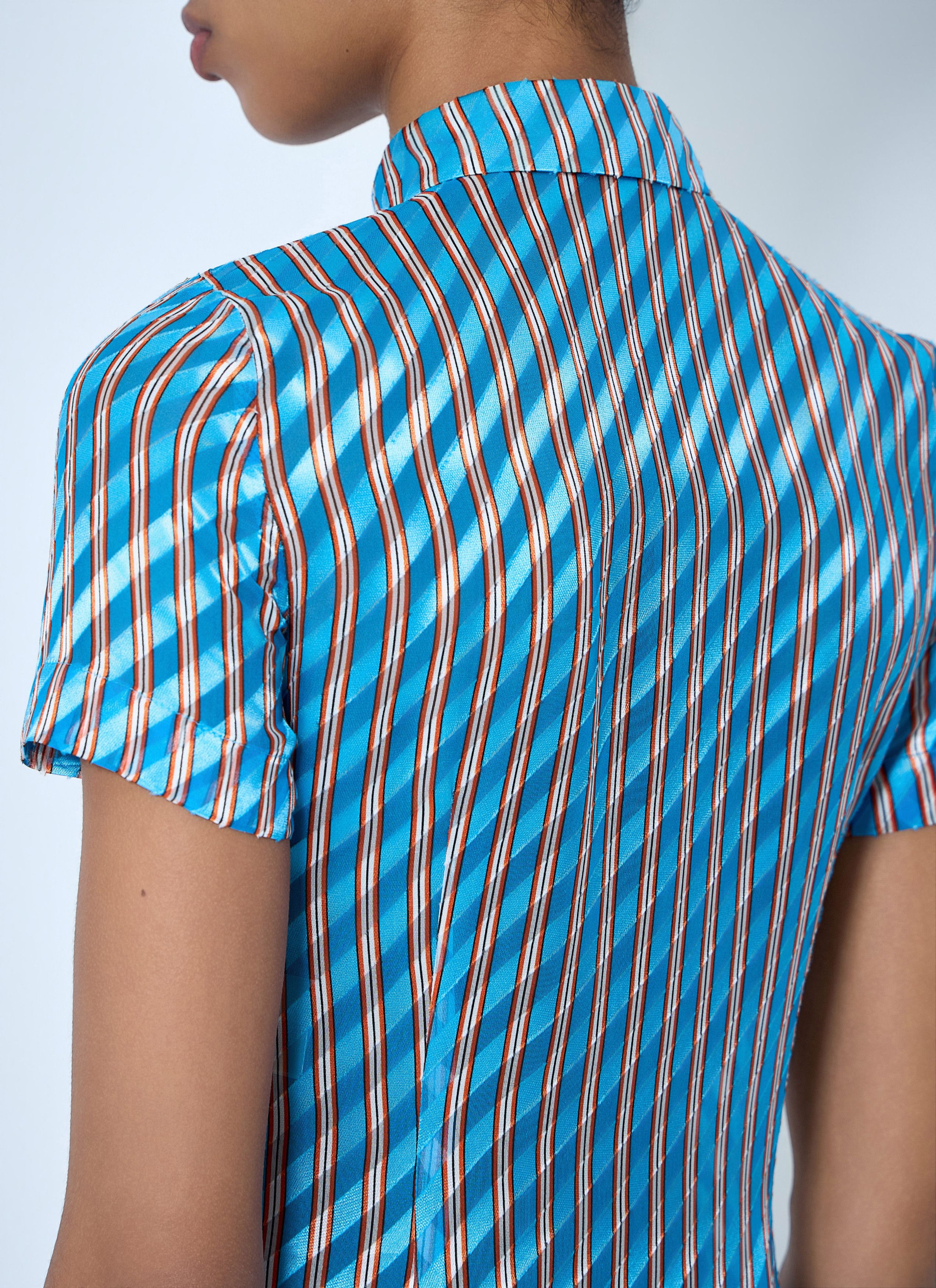 Dries Van Noten Striped Midi Shirt Dress Size S / US 4 / IT 40 - 6 Thumbnail