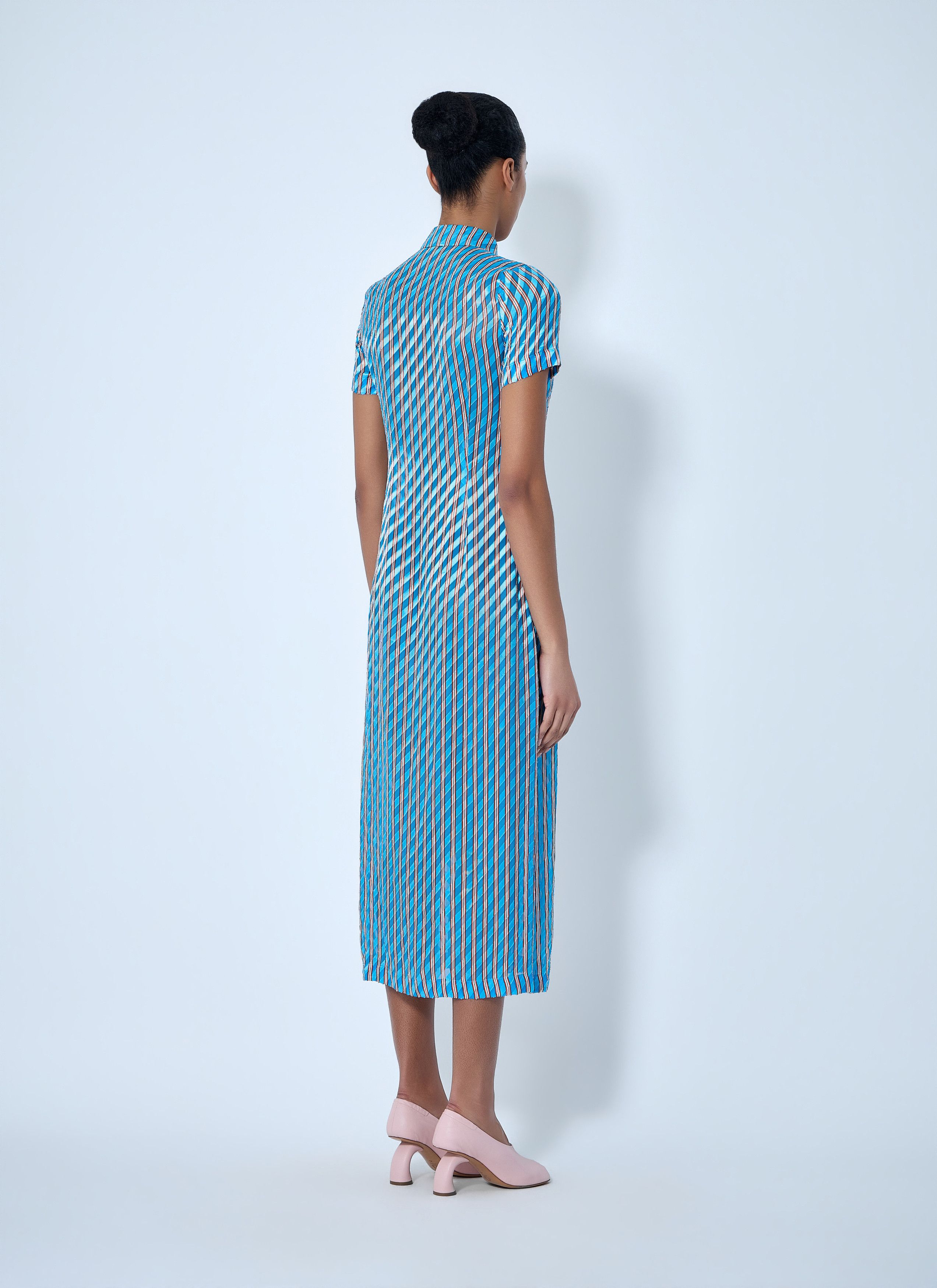 Dries Van Noten Striped Midi Shirt Dress Size S / US 4 / IT 40 - 4 Thumbnail
