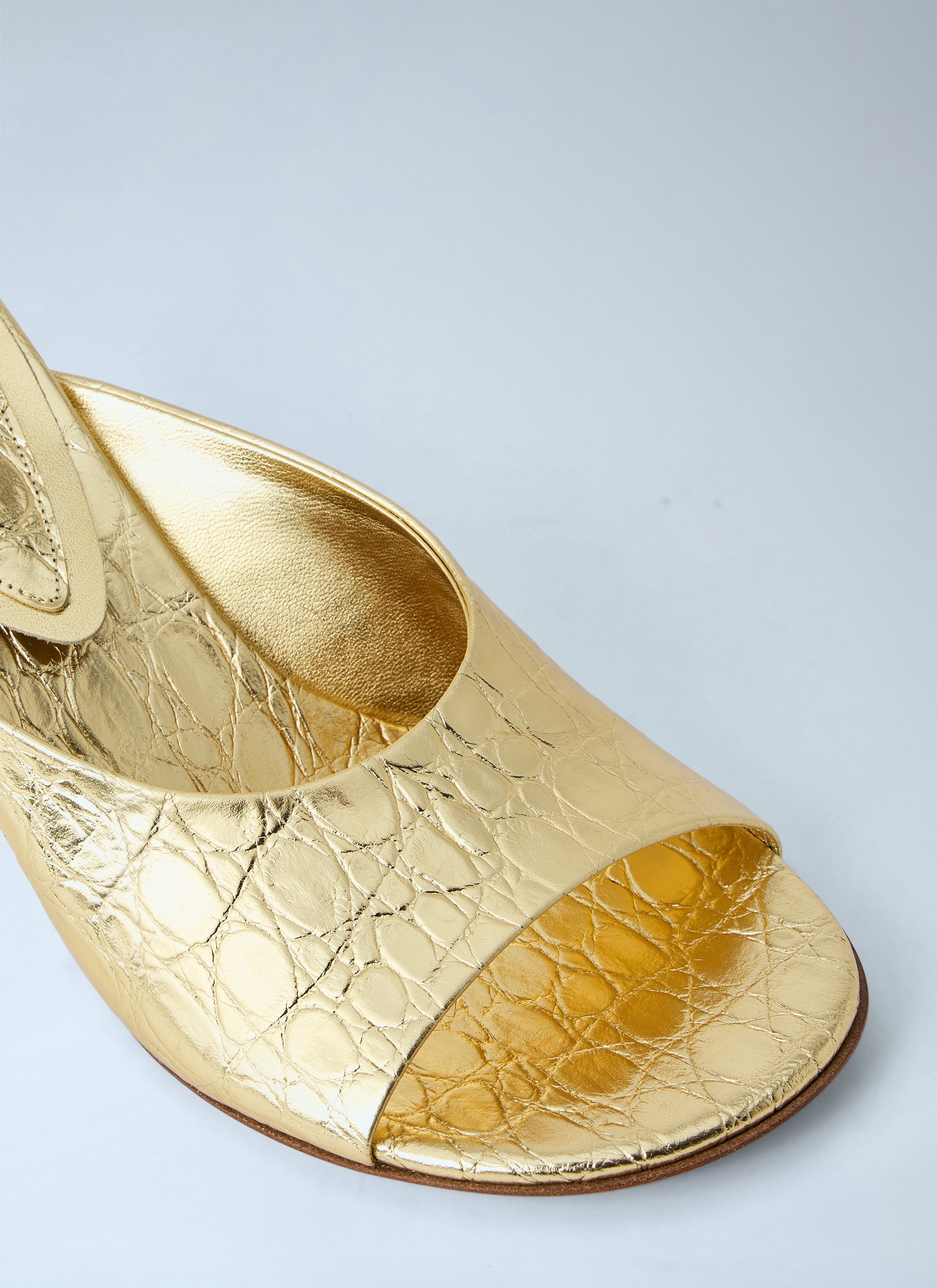 Dries Van Noten Sculpted Leather Mules Size US 8 / IT 38 - 3 Thumbnail