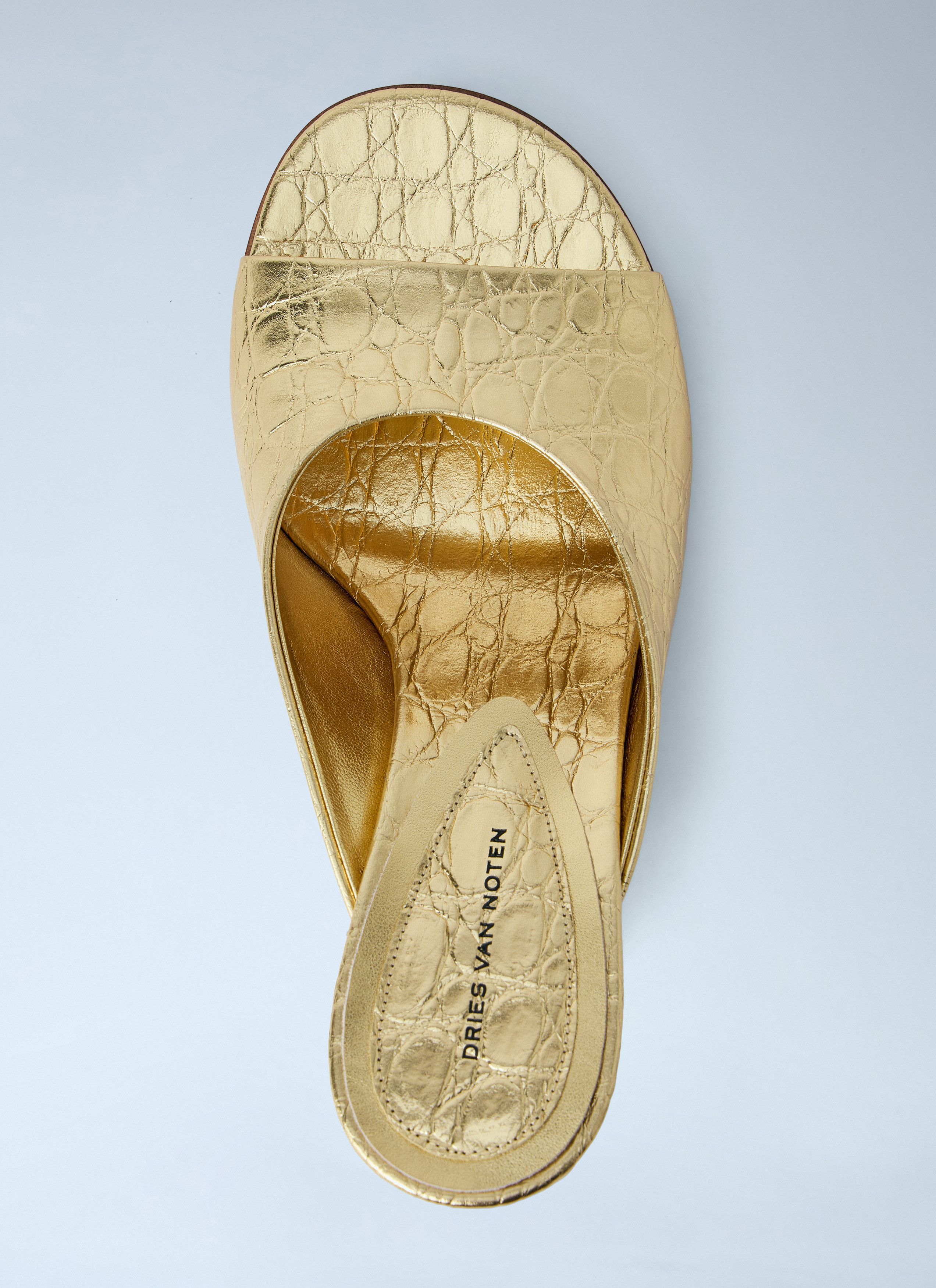 Dries Van Noten Sculpted Leather Mules Size US 8 / IT 38 - 6 Thumbnail