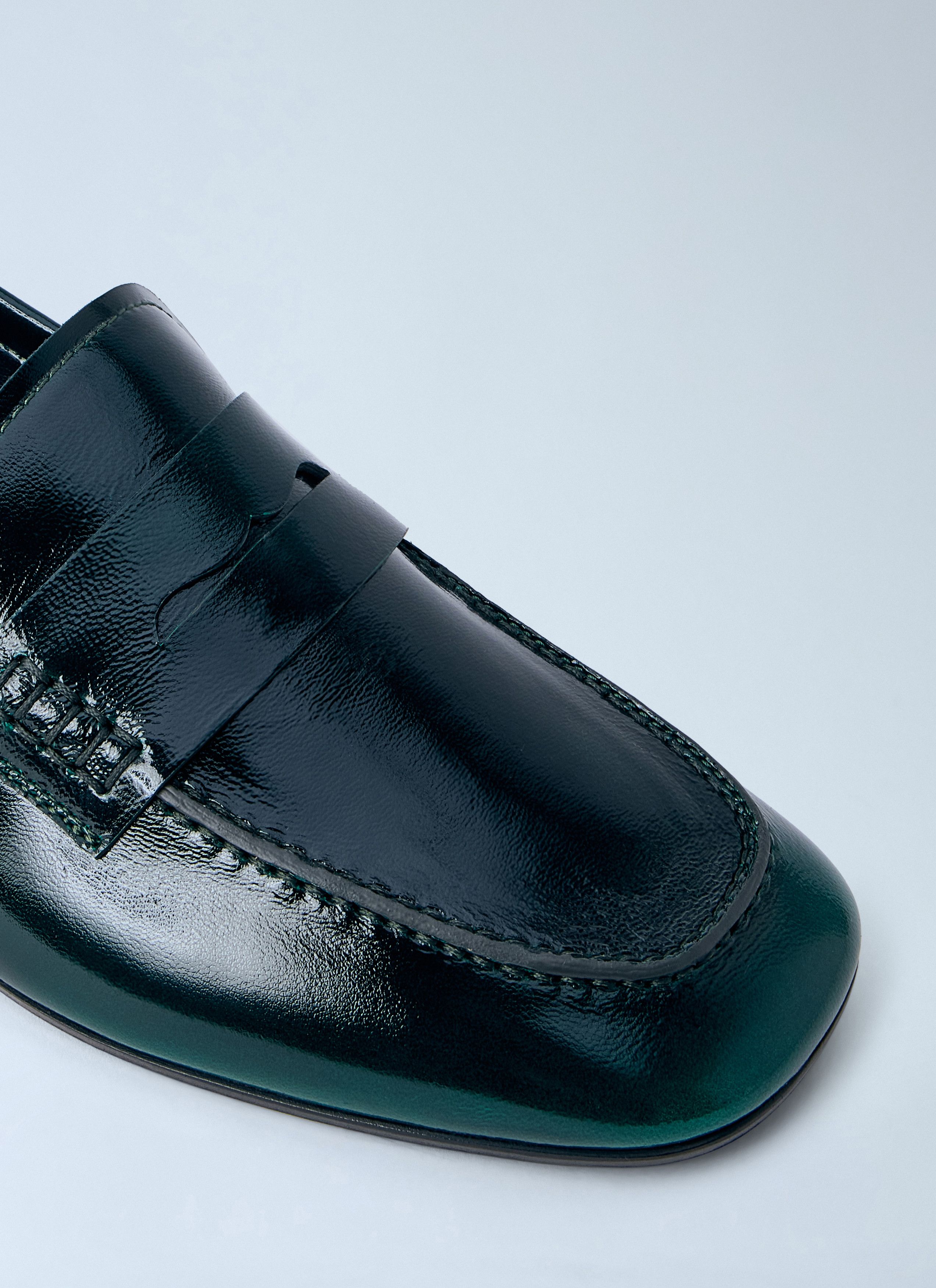 Dries Van Noten Polished Leather Loafers Size US 7 / IT 37 - 3 Thumbnail