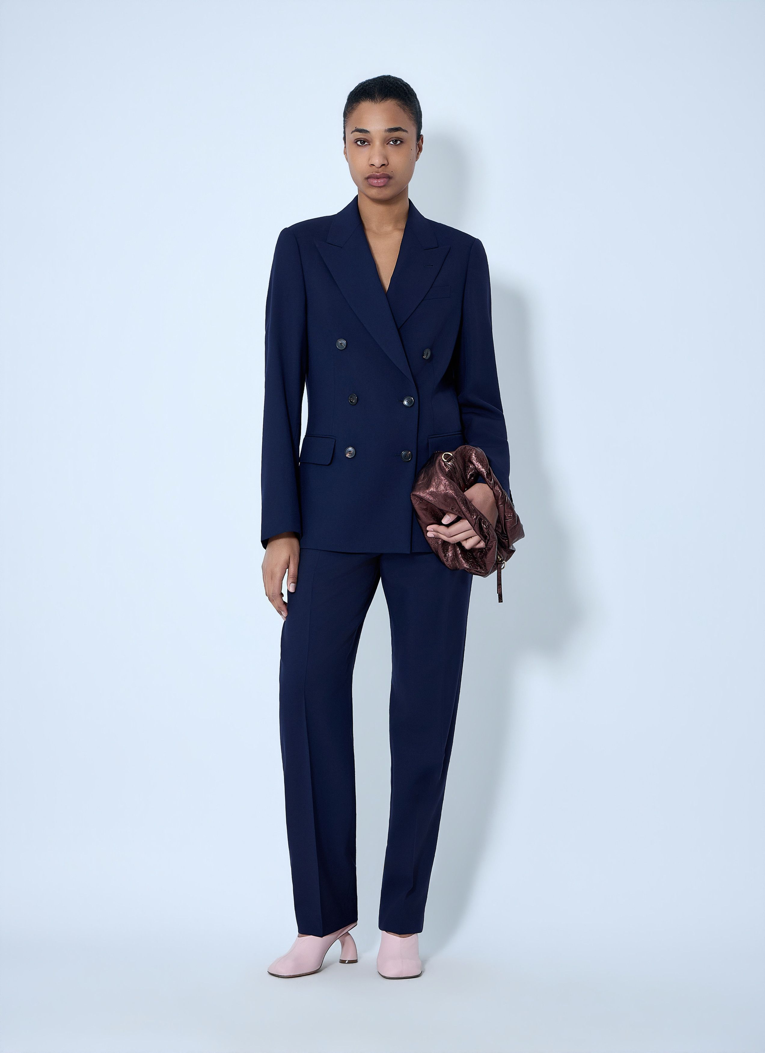 Dries Van Noten Double-Breasted Wool Blazer Size S / US 4 / IT 40 - 2 Thumbnail