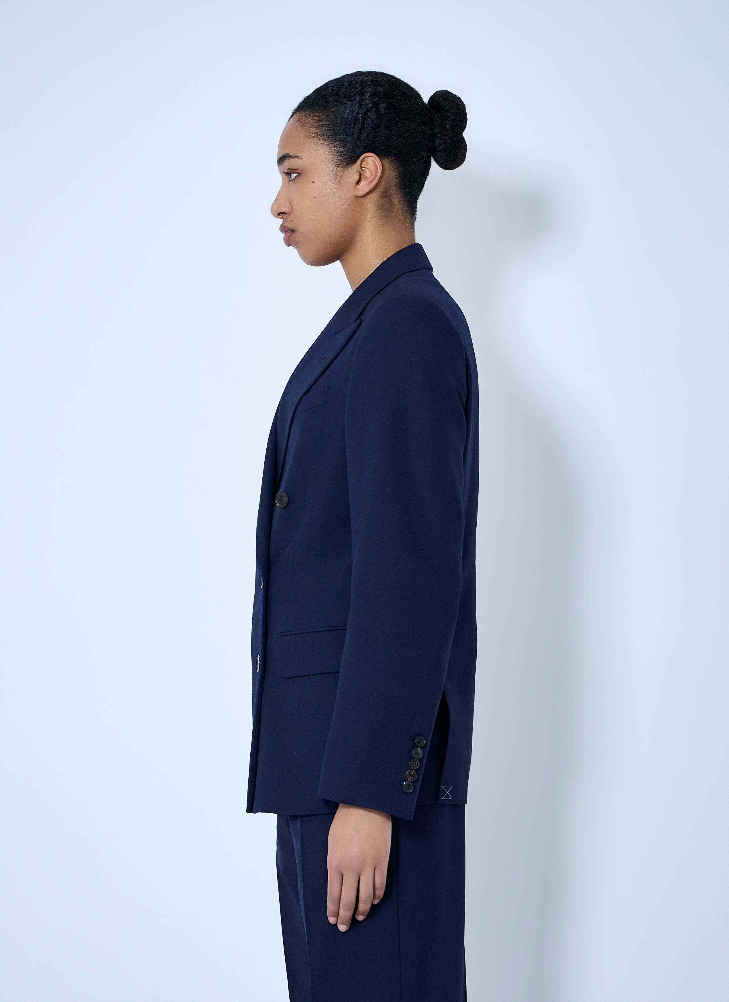 Dries Van Noten Double-Breasted Wool Blazer Size S / US 4 / IT 40 - 3 Thumbnail