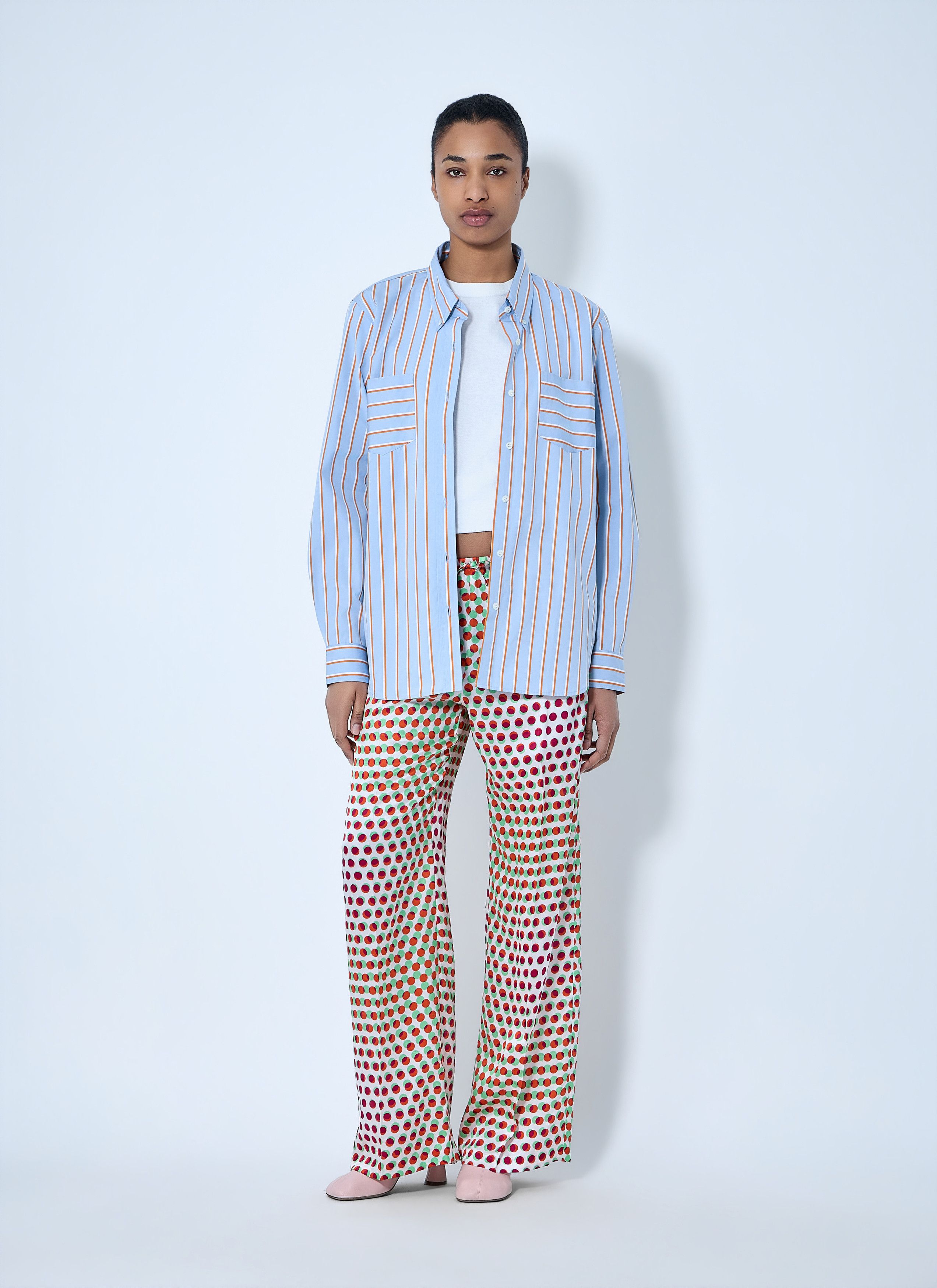 Dries Van Noten Wide-Leg Patterned Trousers Size 34" / US 12 / IT 48 - 2 Thumbnail